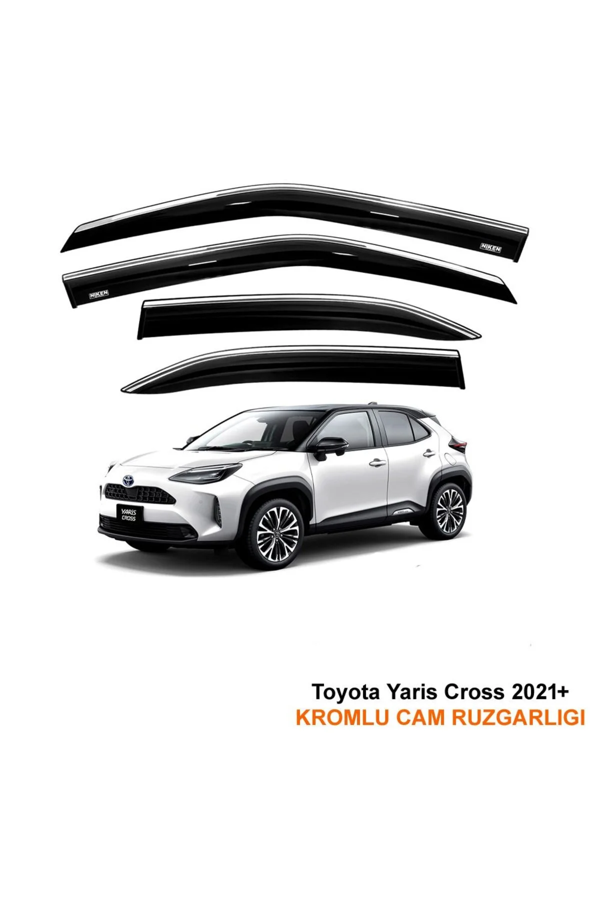 Toyota Yaris Cross Kromlu Cam Rüzgarlığı 2021 Sonrası