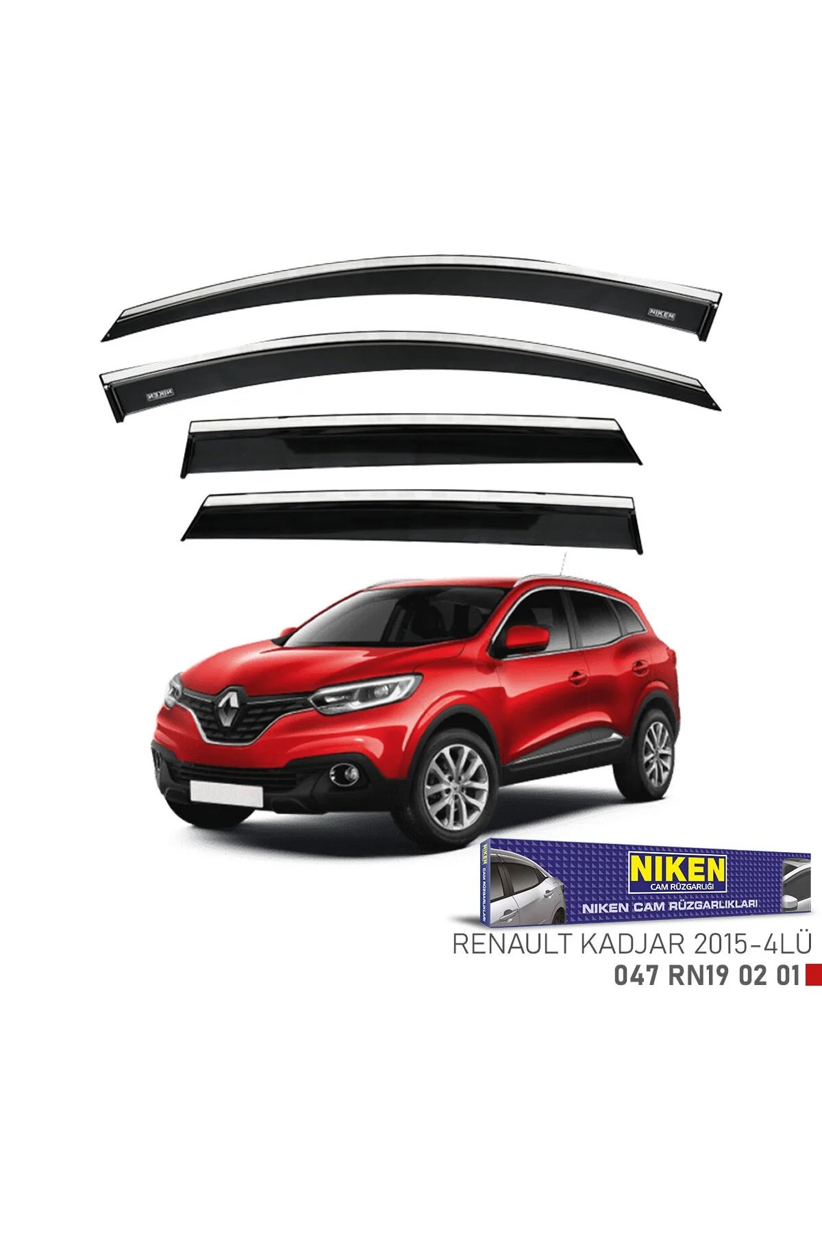 Renault kadjar cam rüzgarlığı kromlu 2015
