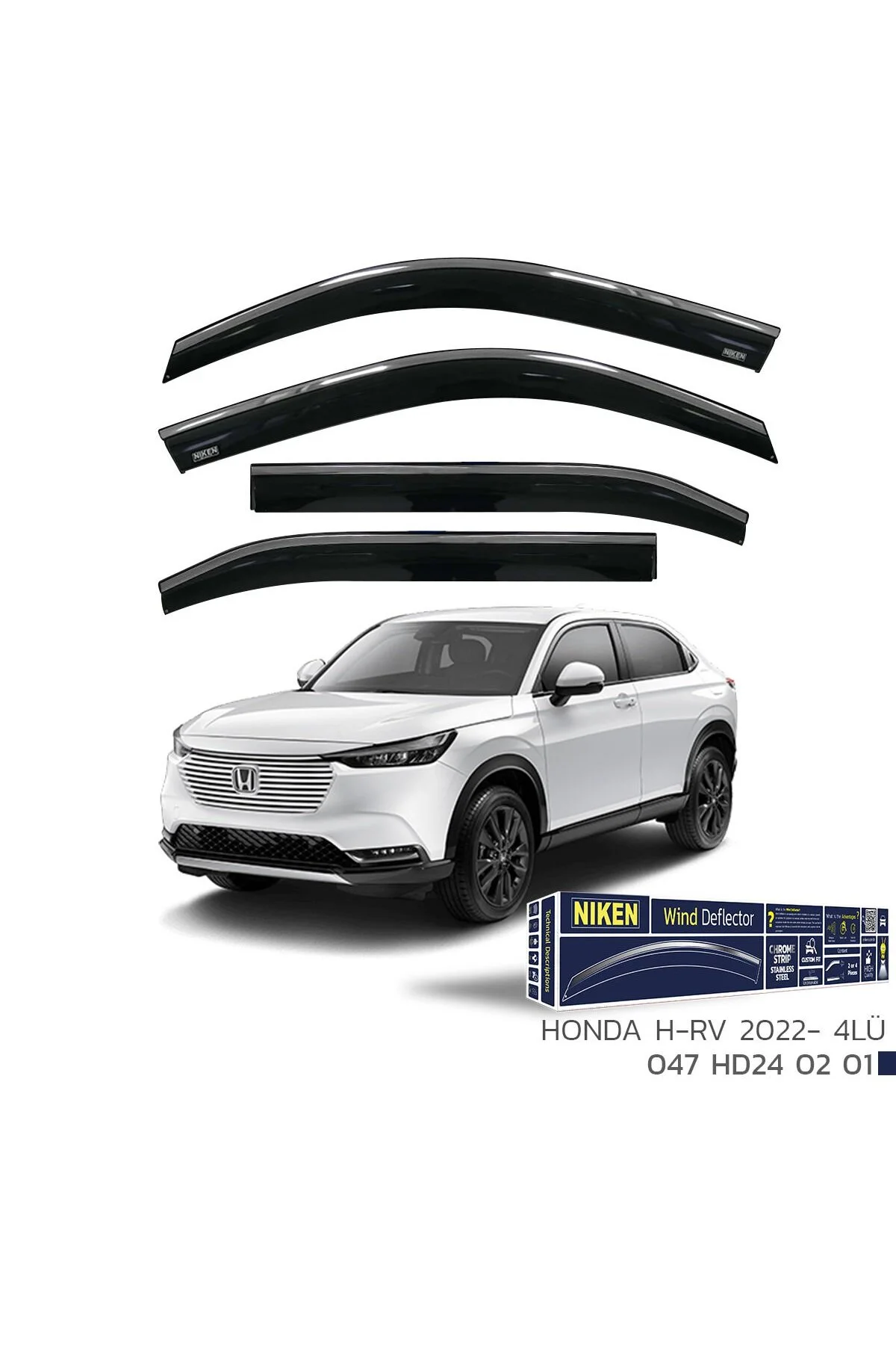 Honda hrv cam rüzgarlığı kromlu 2021