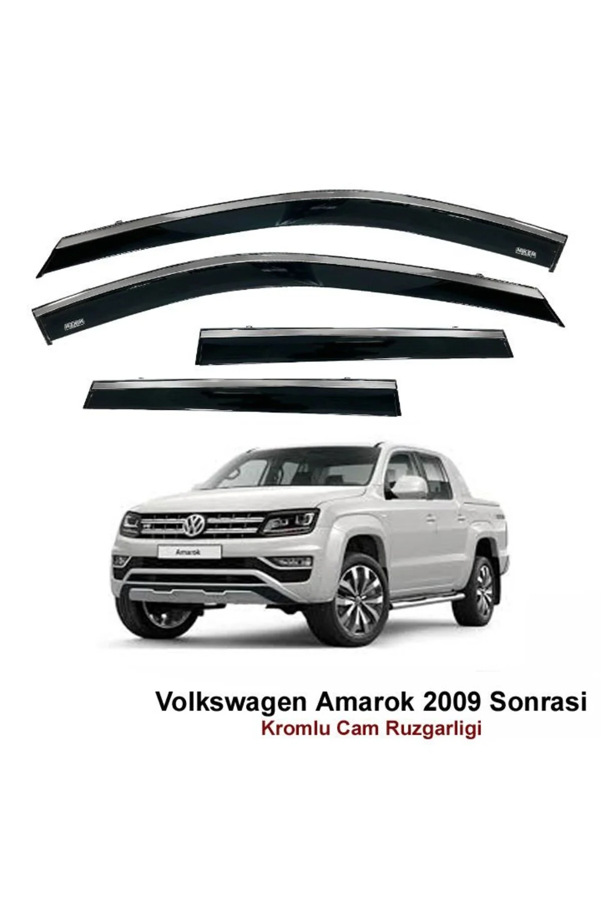 Volkswagen Amarok Kromlu Cam Rüzgarlığı
