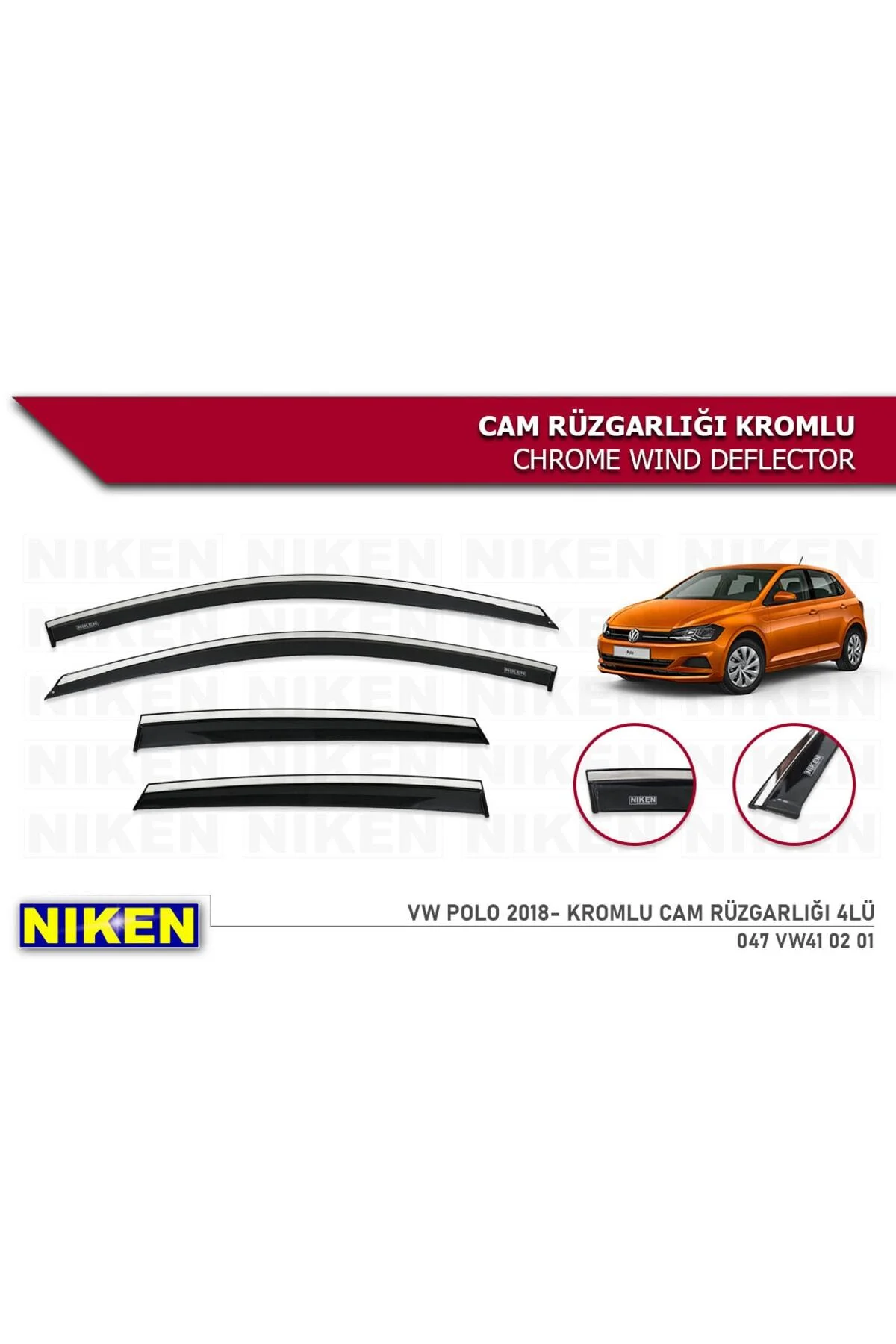 Volkswagen Polo 2018- Kromlu Cam Rüzgarlığı