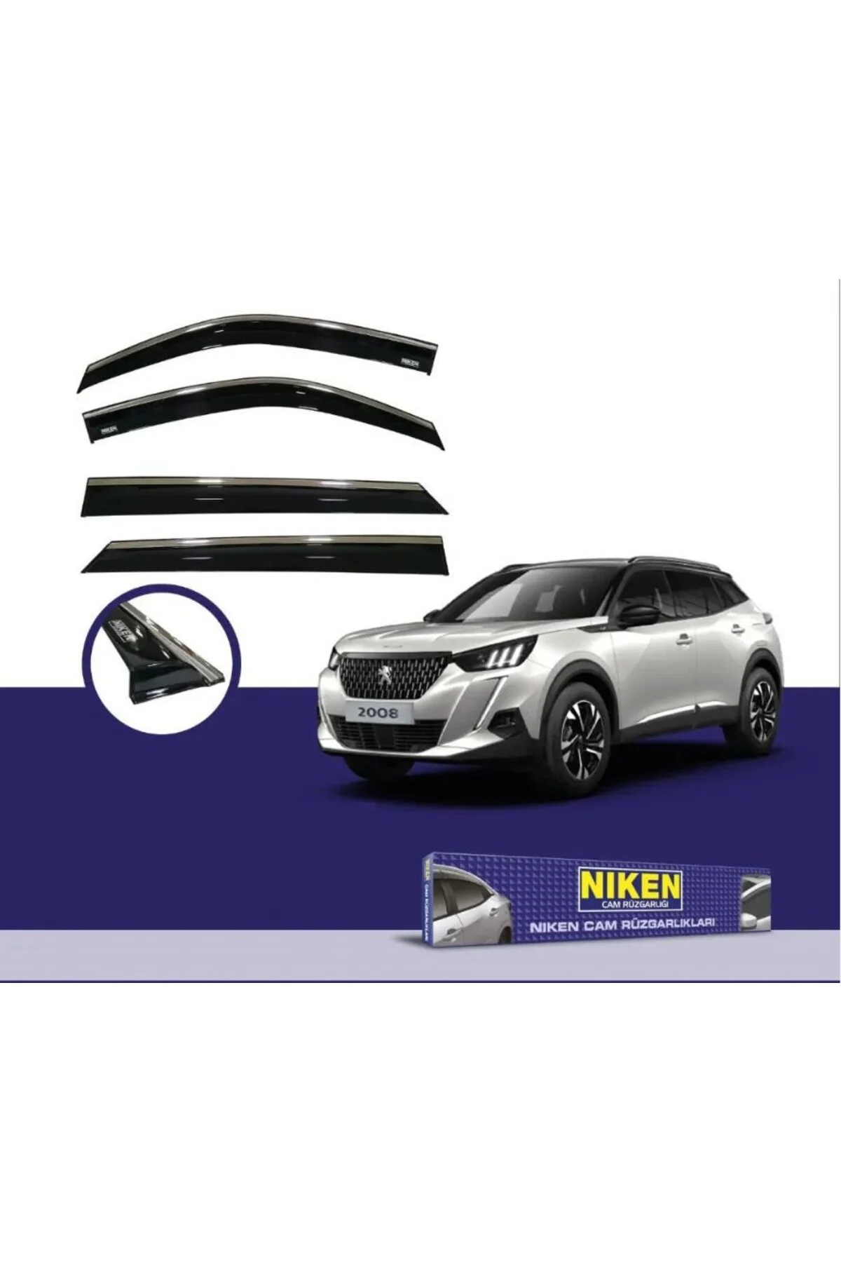Toyota rav 4 cam rüzgarlığı kromlu 2013 / 2018 - Niken Görsel 2