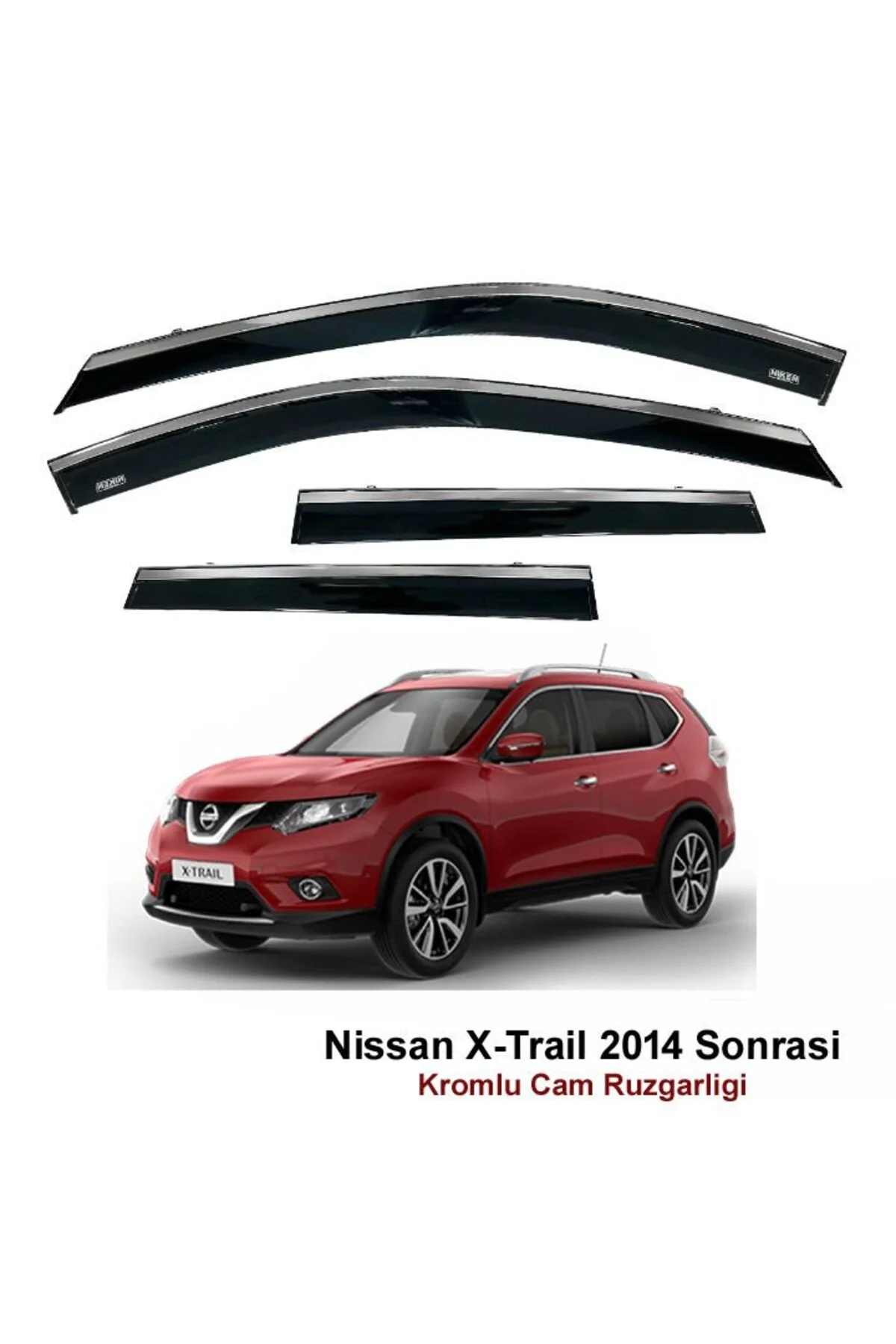 Nissan X-Trail Kromlu Cam Rüzgarlığı 2014 Sonrası
