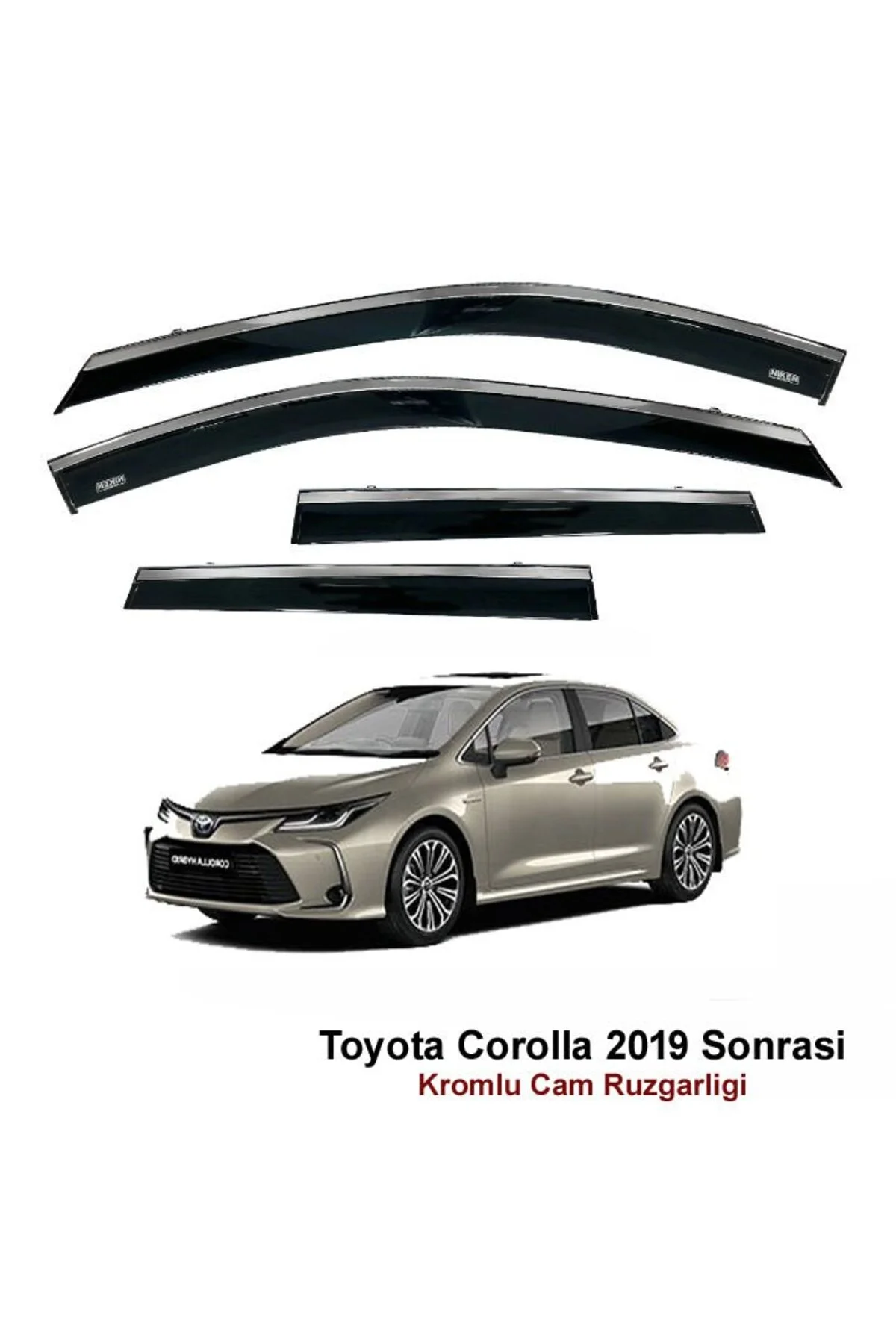 Toyota Corolla Kromlu Cam Rüzgarlığı 2019 Sonrası