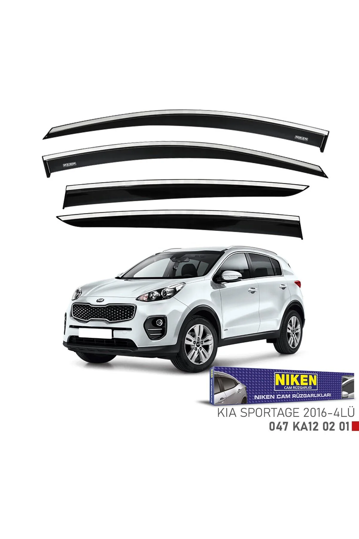 Kia sportage cam rüzgarlığı kromlu 2016 / 2021