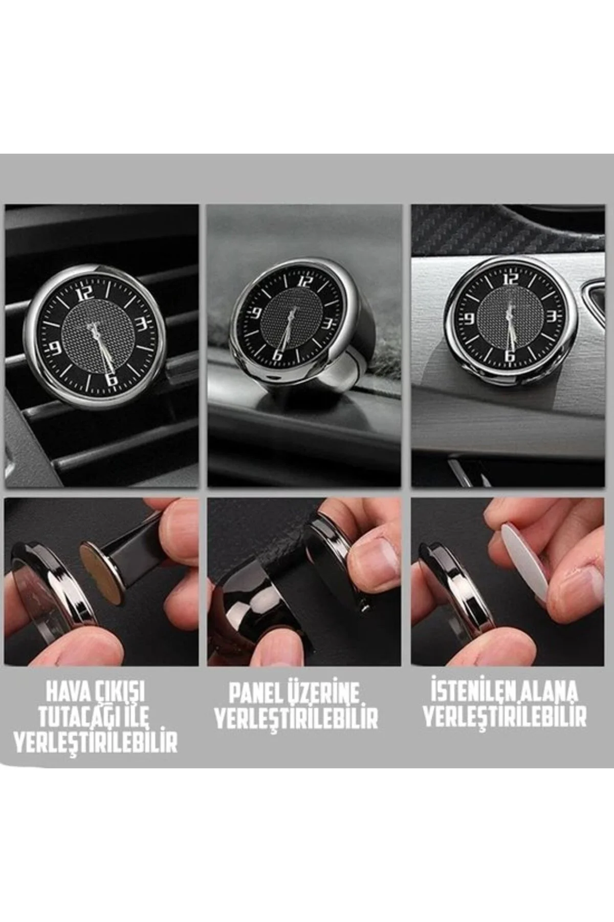Araç İçi Saat Retro Analog Atatürk Resimli Model - OTOCİRİT Görsel 3
