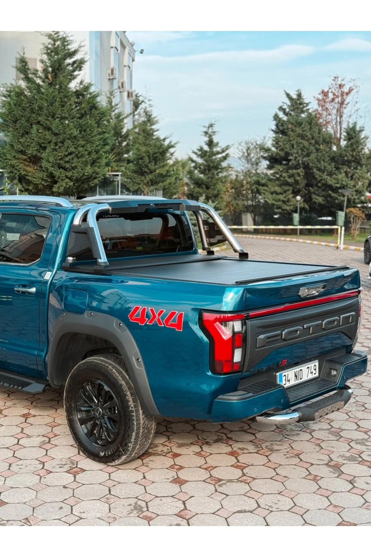 Foton Tunland V9 Model Uyumlu Roll Bar Krom PRB01 - AQM4WD Görsel 3