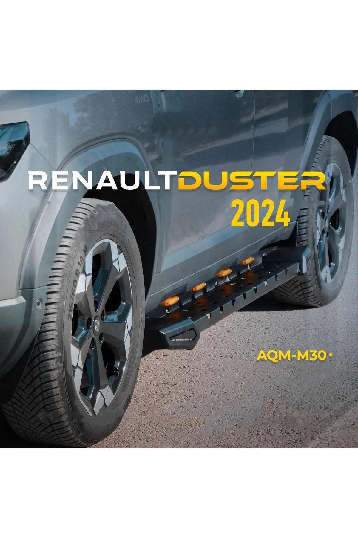 Renault Duster 2024 Model Uyumlu Off-Road Yan Basamak Seti AQM4WD M-30 - AQM4WD Görsel 4