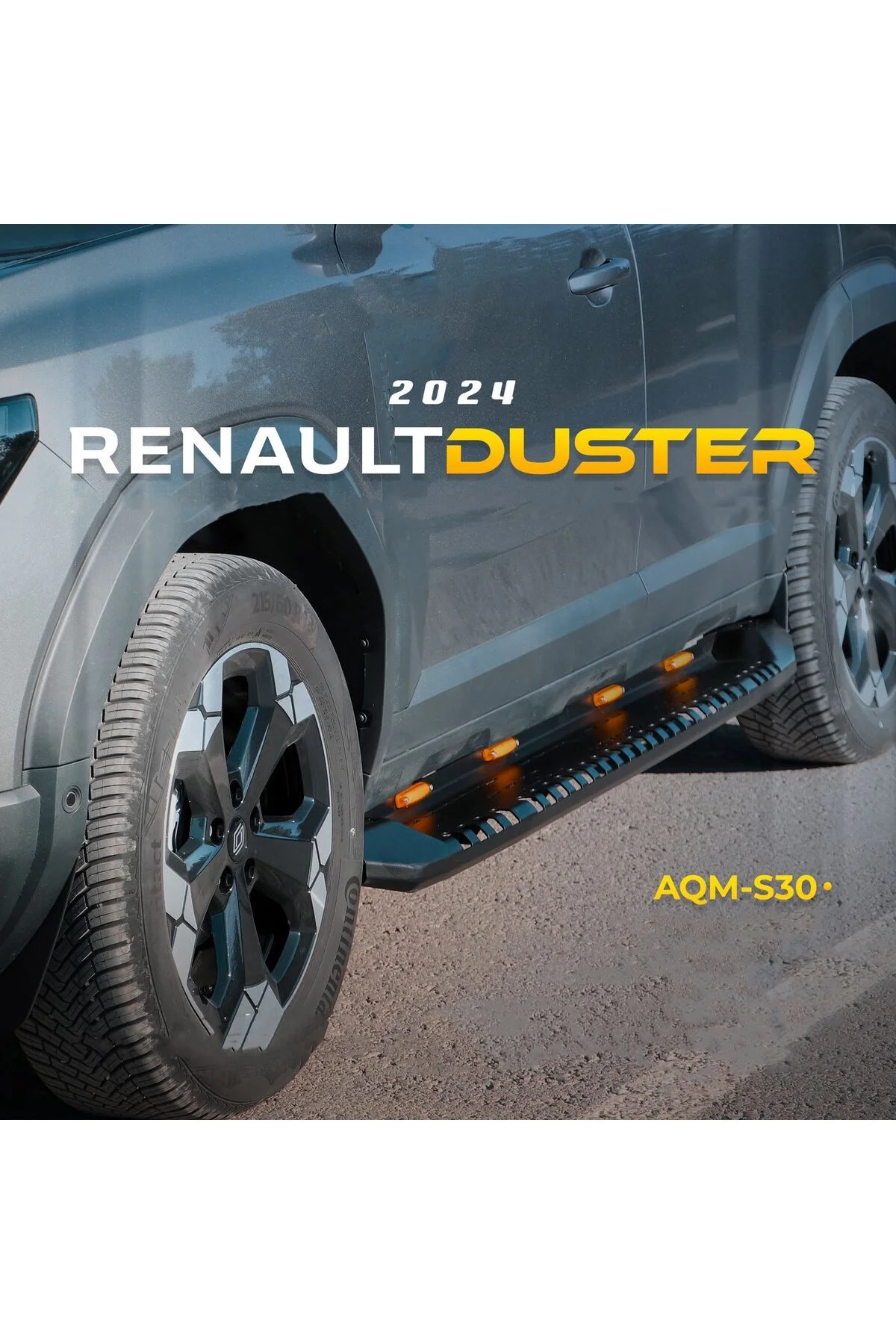 Renault Duster 2024 Model Uyumlu Off-Road Yan Basamak Seti AQM4WD S-30 - AQM4WD Görsel 2