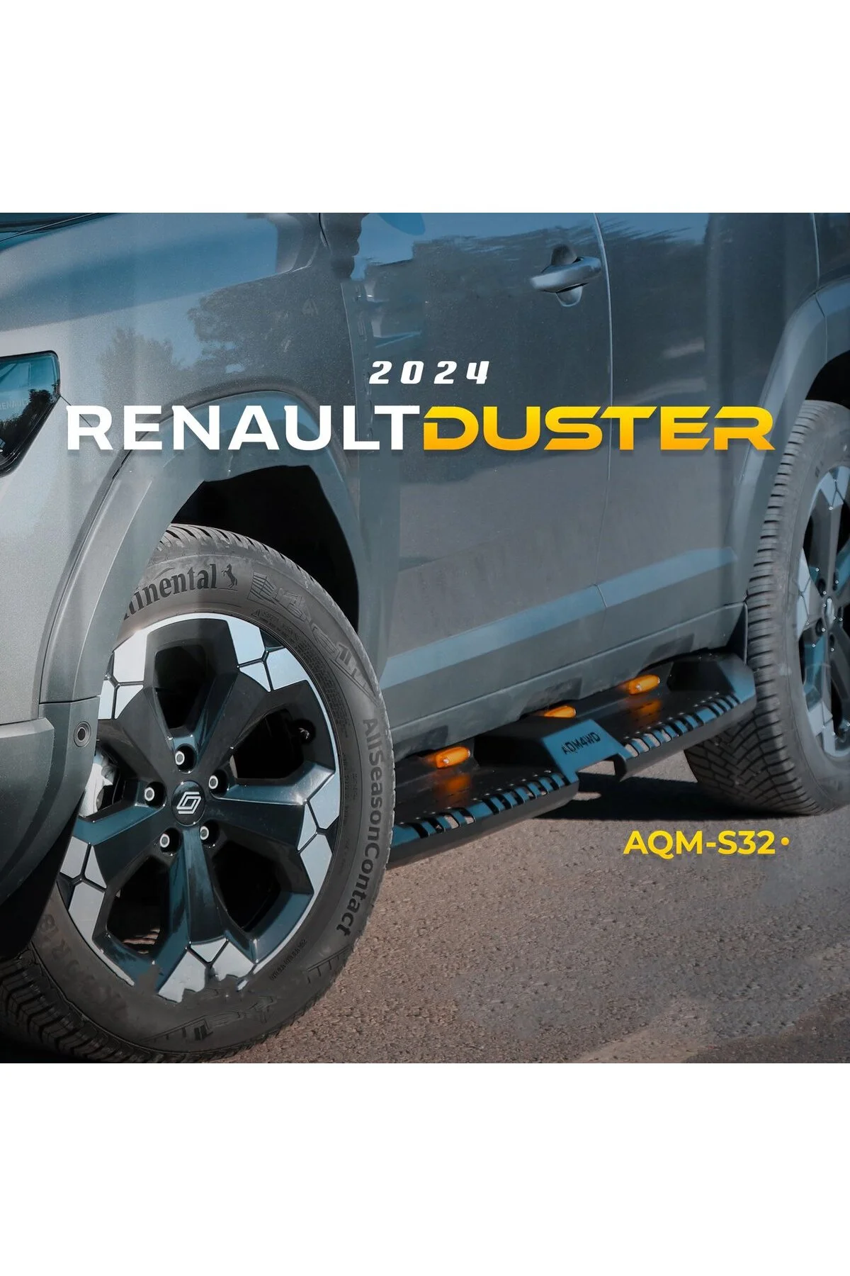 Renault Duster 2024 Model Uyumlu Off-Road Yan Basamak Seti AQM4WD M-32 - AQM4WD Görsel 2