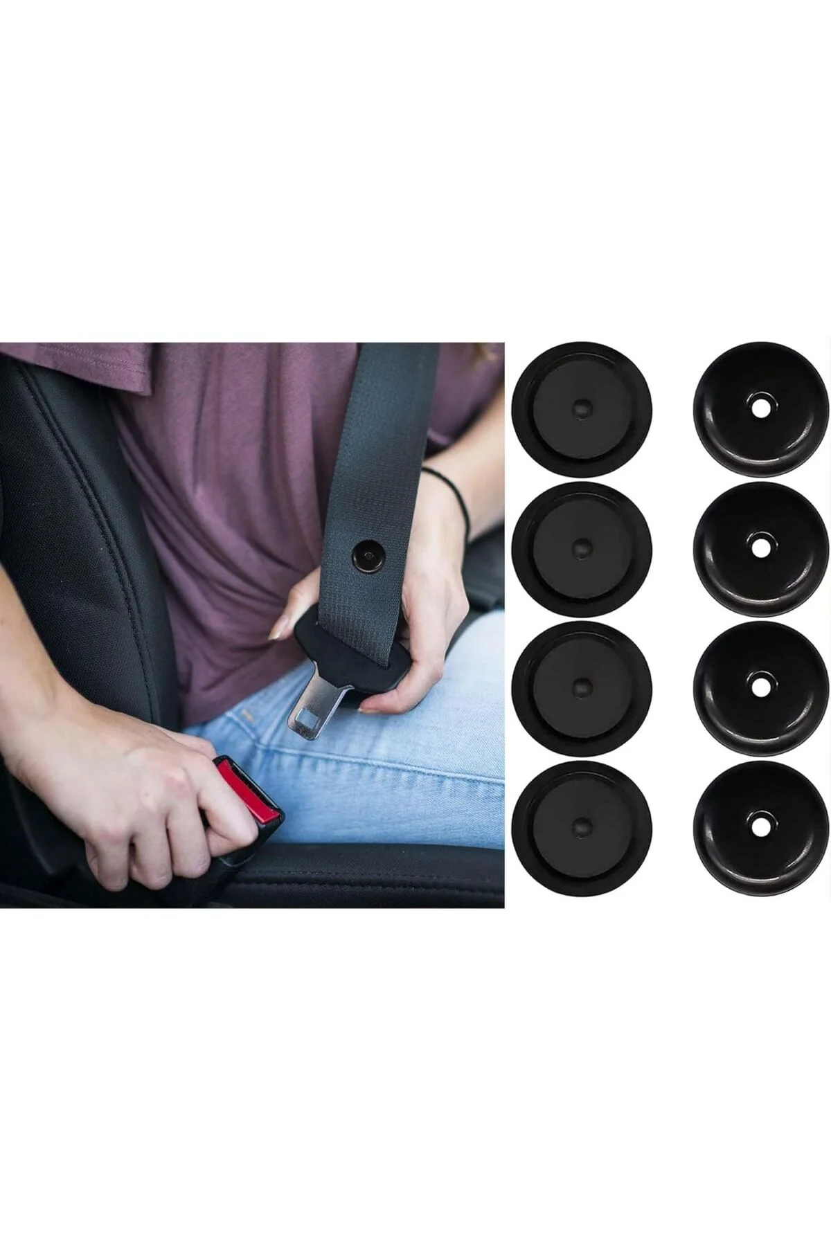 Emniyet Kemeri Stoper Klipsi (5'li Set) - OTOCİRİT Görsel 2