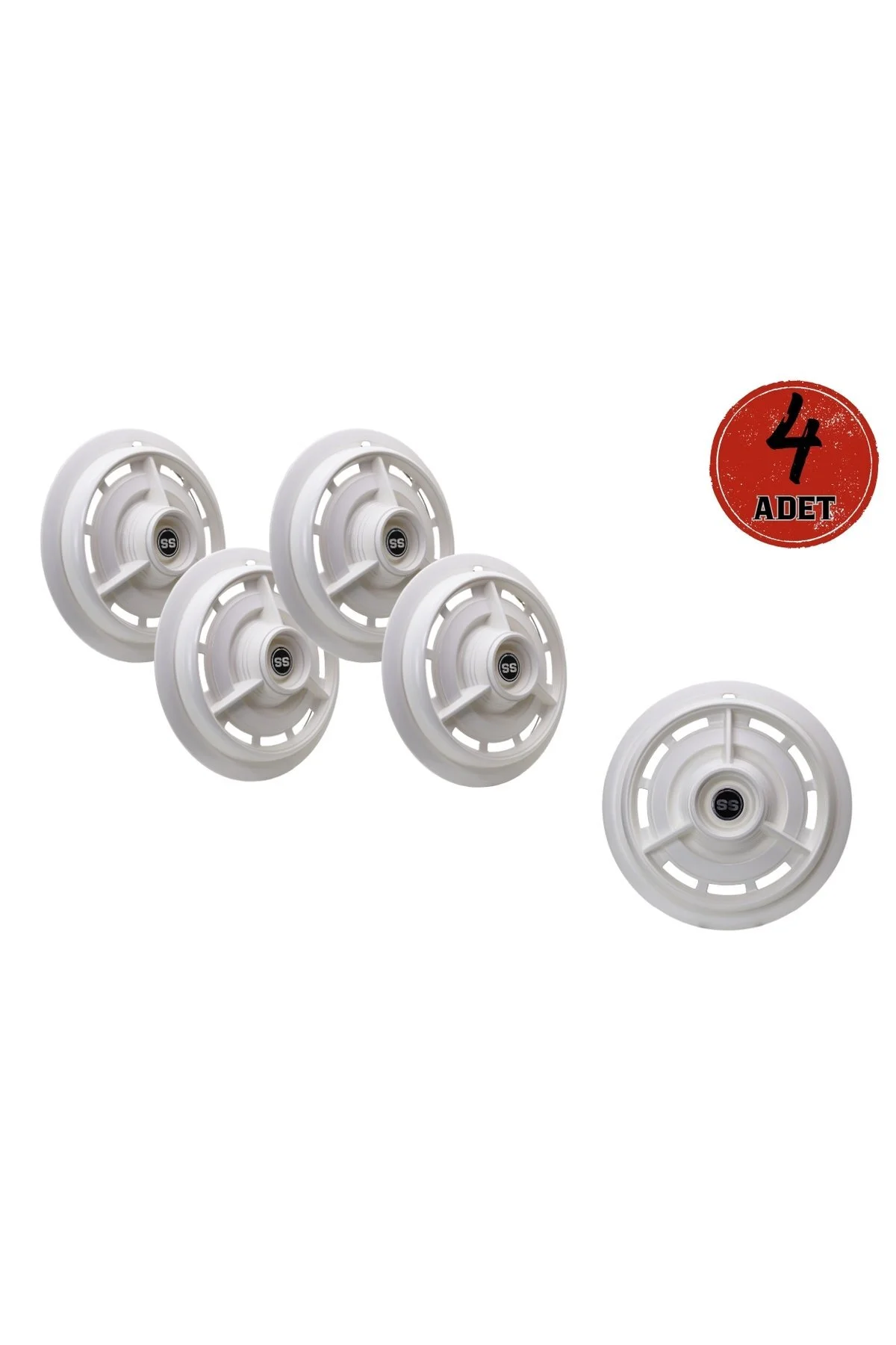 Jant Kapağı Kırılmaz SS Model 16" Beyaz 4'lü (TAKIM OLARAK)