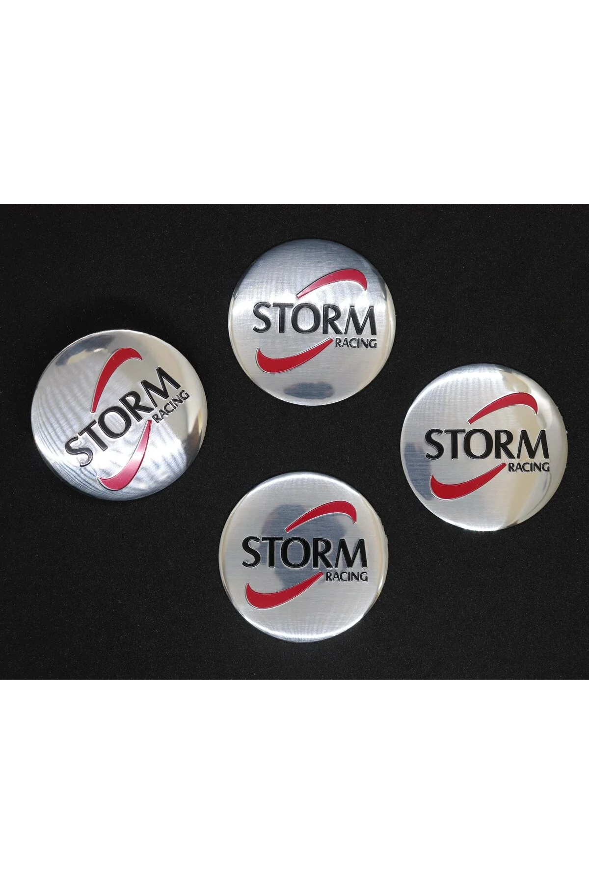 Jant Göbek Arma İthal Metal Sticker Storm Racing Dizayn - OTOCİRİT Görsel 5
