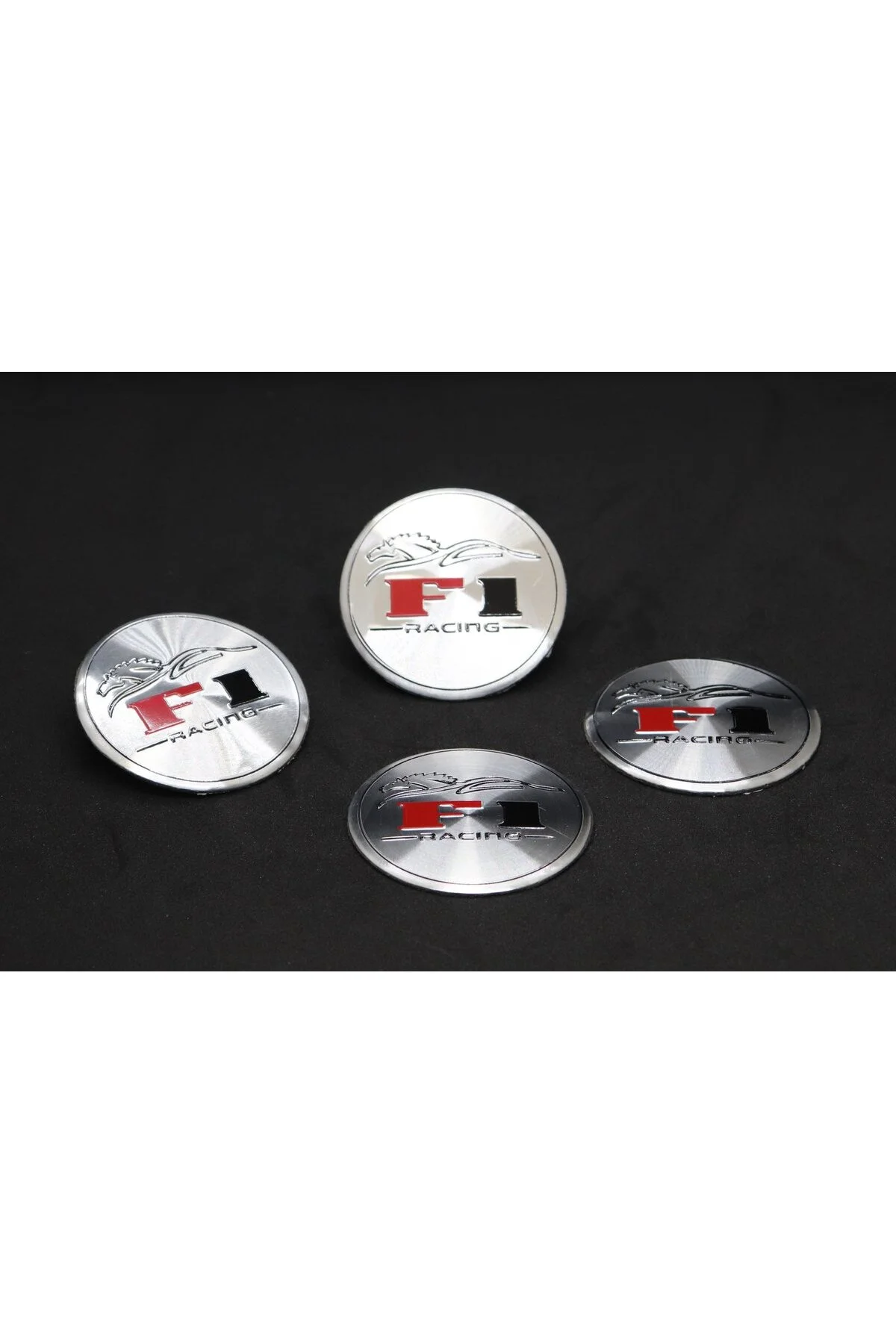 Jant Göbek Arma İthal Metal Sticker F1 Racing Dizayn