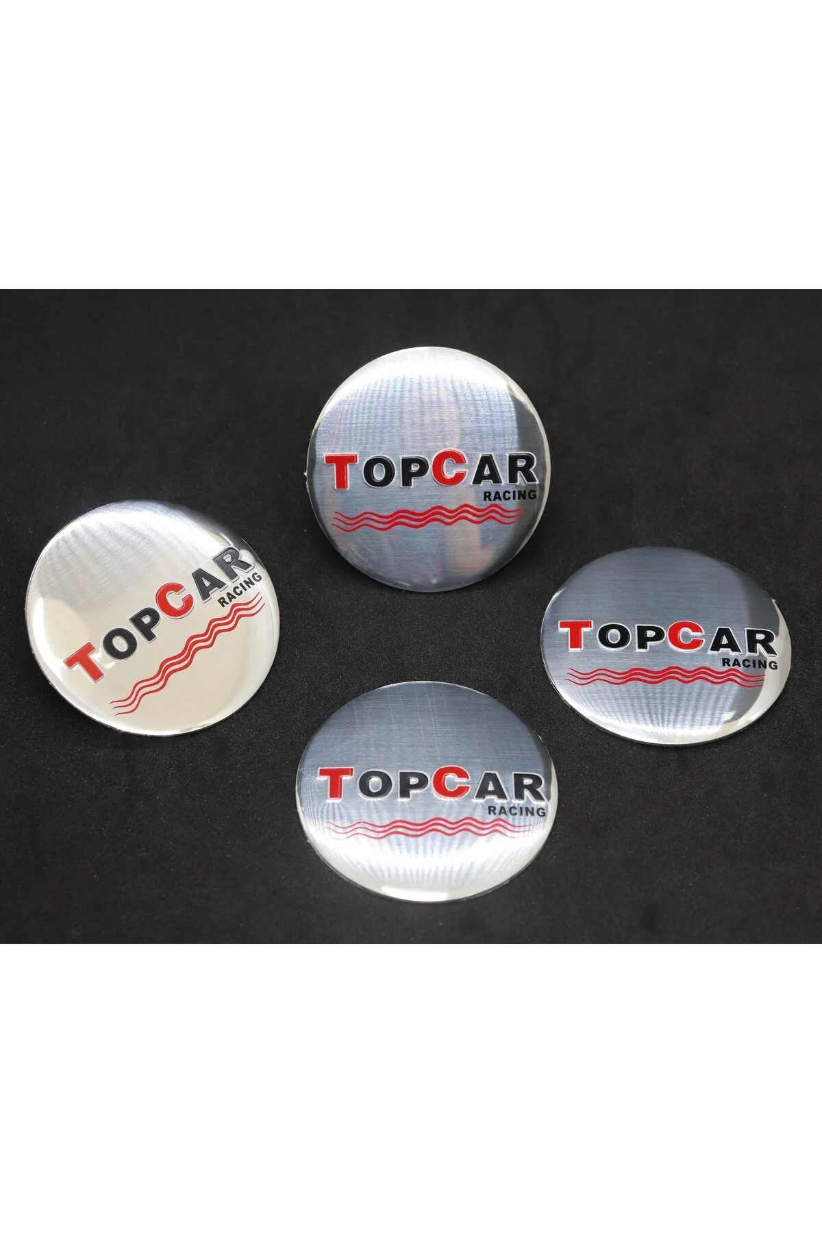 Jant Göbek Arma İthal Metal Sticker TOPCAR Racing Dizayn