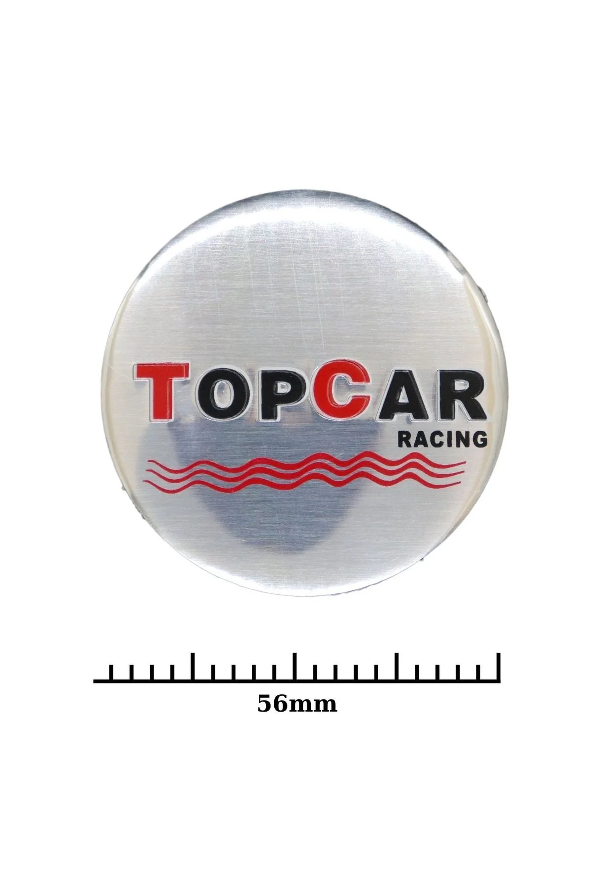 Jant Göbek Arma İthal Metal Sticker TOPCAR Racing Dizayn - OTOCİRİT Görsel 2