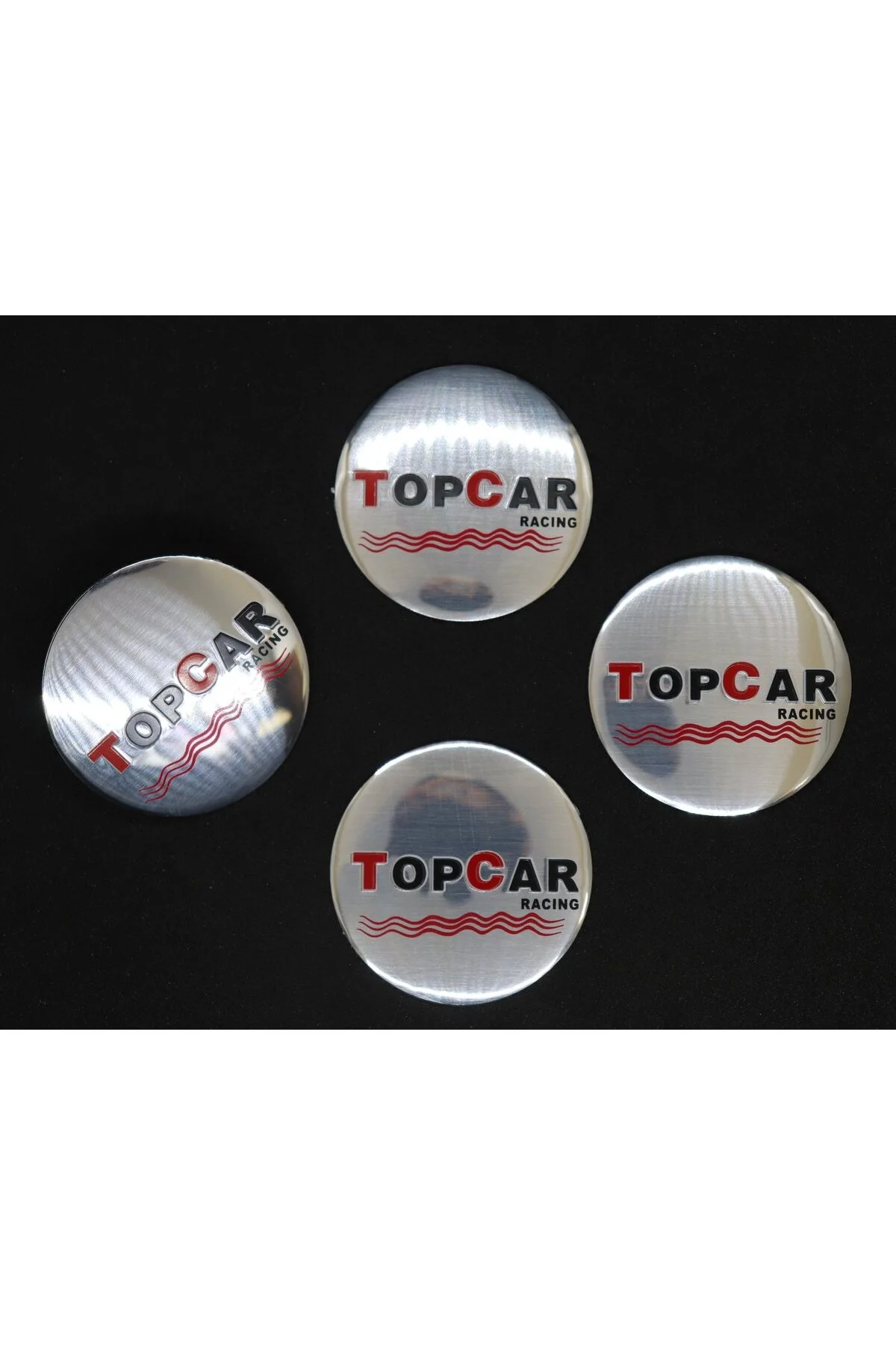 Jant Göbek Arma İthal Metal Sticker TOPCAR Racing Dizayn - OTOCİRİT Görsel 5