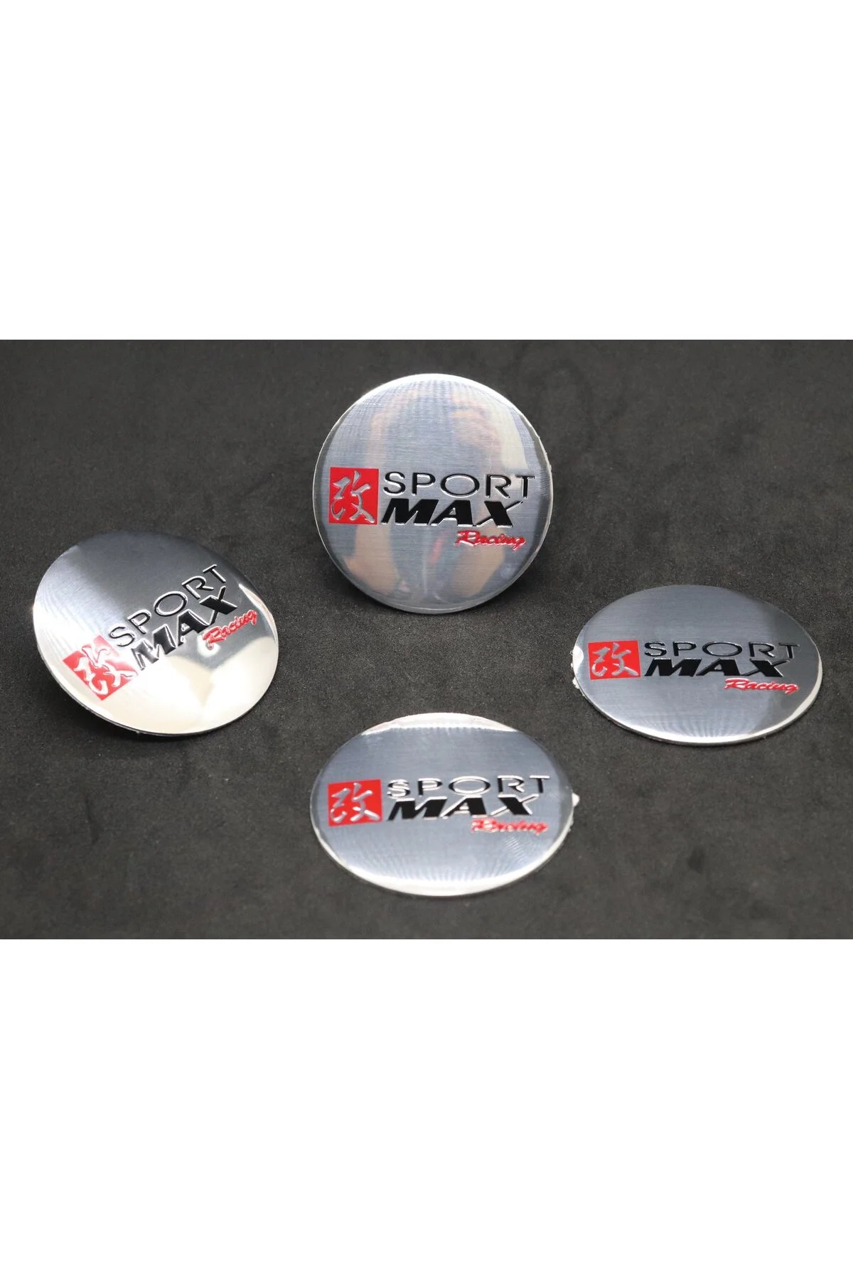 Jant Göbek Arma İthal Metal Sticker SportMax Racing Dizayn