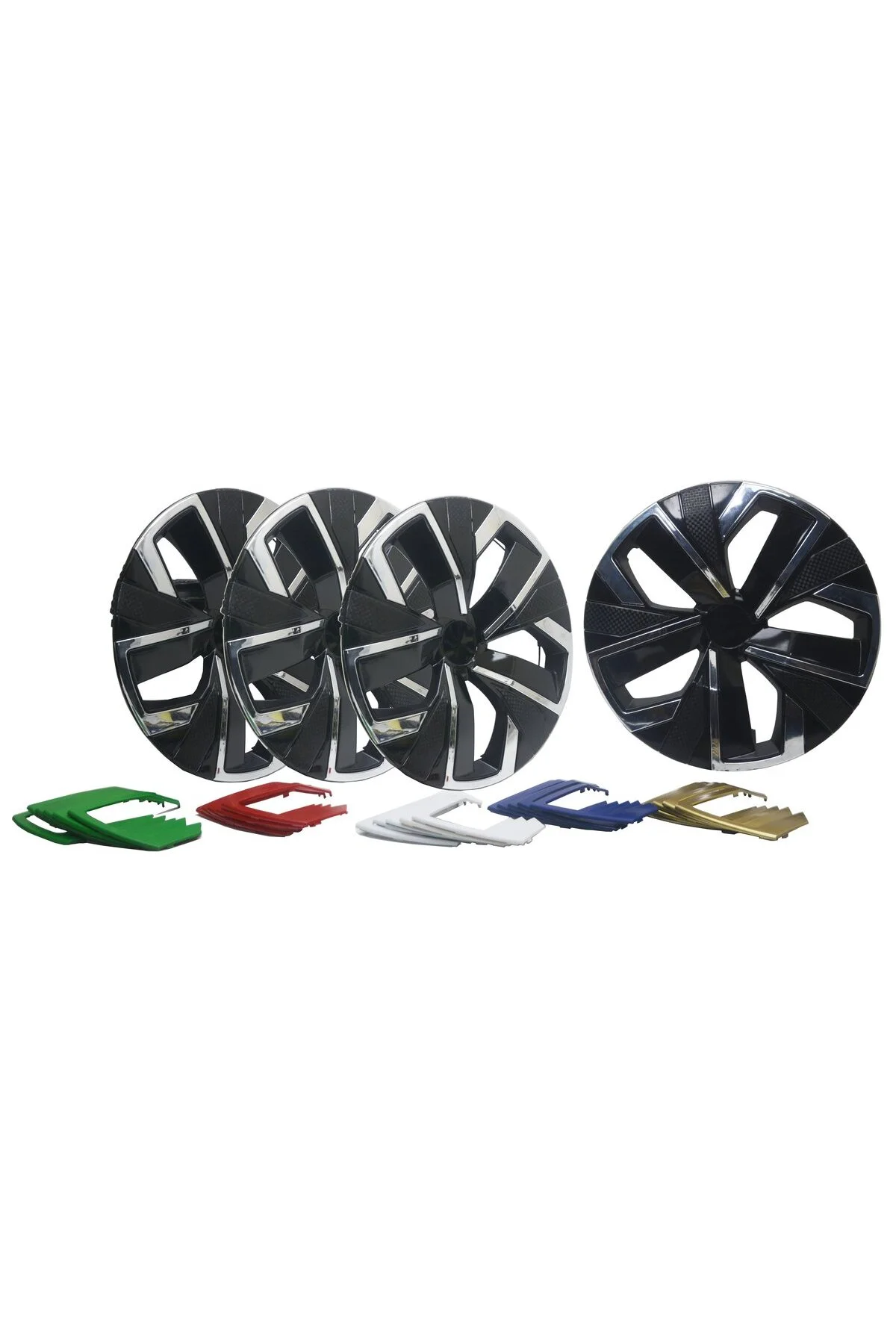 Jant Kapağı Kırılmaz Çıtalı 14" Yeni Model Mavi Çıtalı 4'lü (TAKIM OLARAK) - OTOCİRİT Görsel 3
