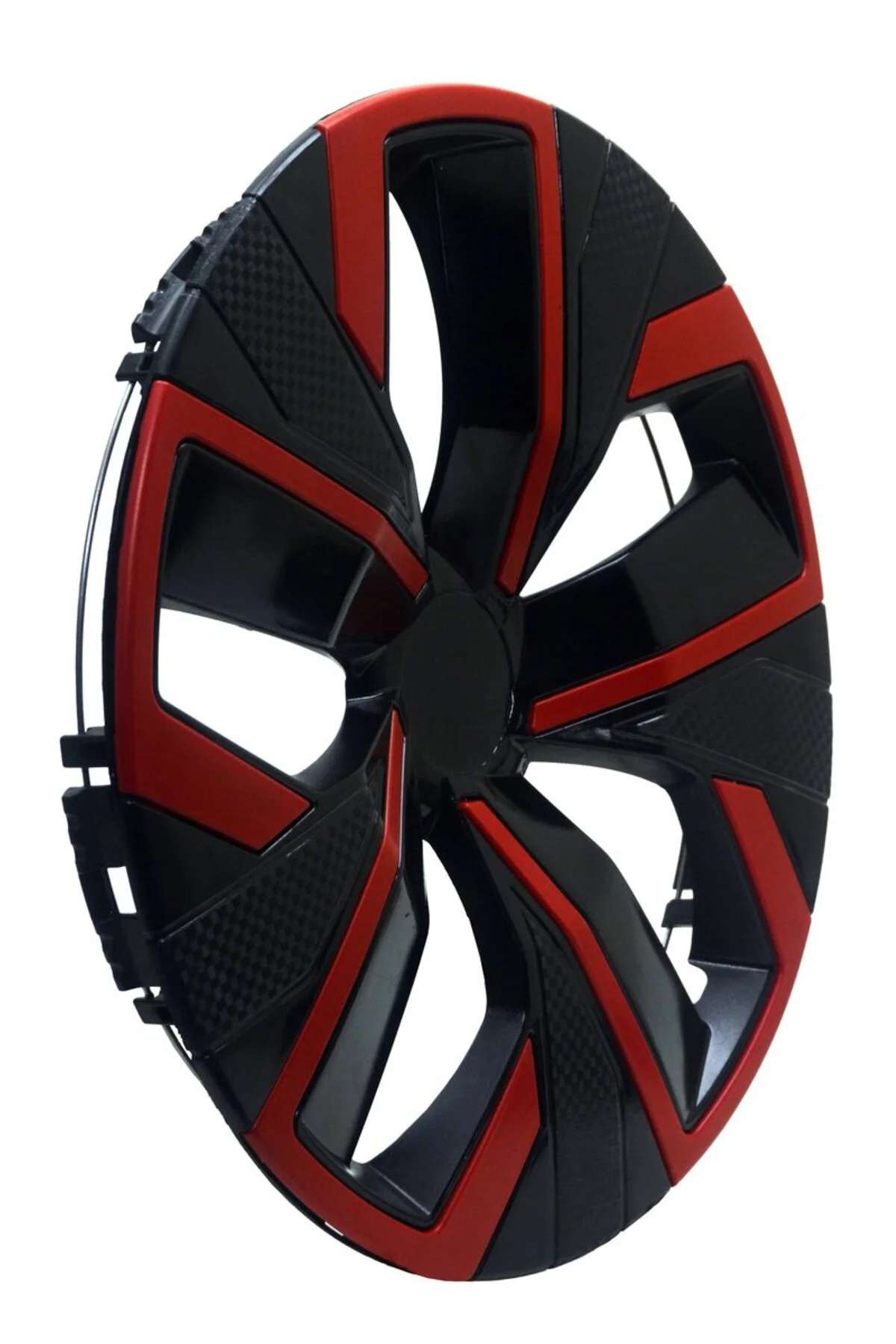 Jant Kapağı Kırılmaz Çıtalı 16" Yeni Model Kırmızı Çıtalı 4'lü (TAKIM OLARAK) - OTOCİRİT Görsel 2