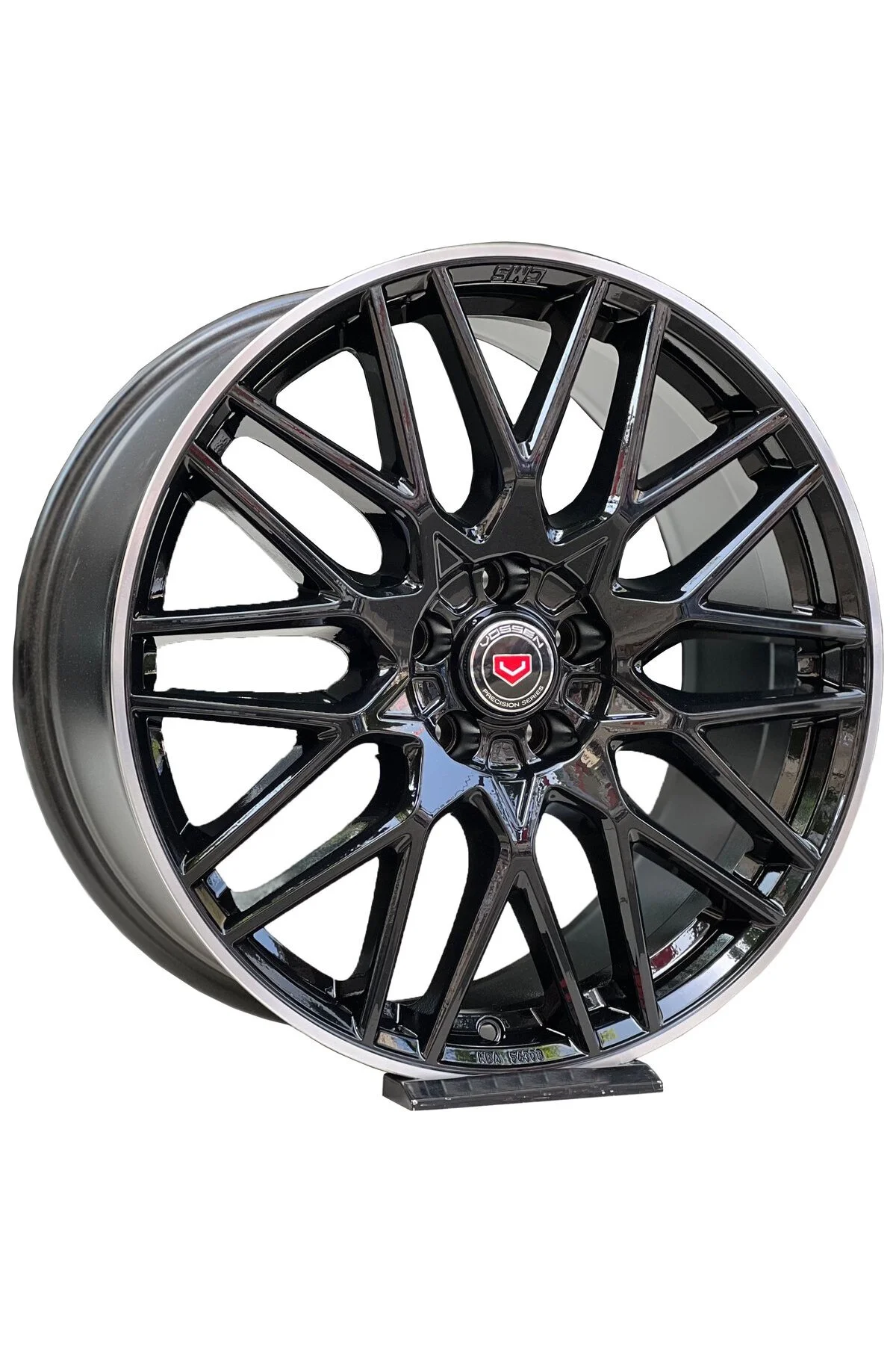 Jant Göbek Arma Vossen Black Sticker 4'lü Set - OTOCİRİT Görsel 3