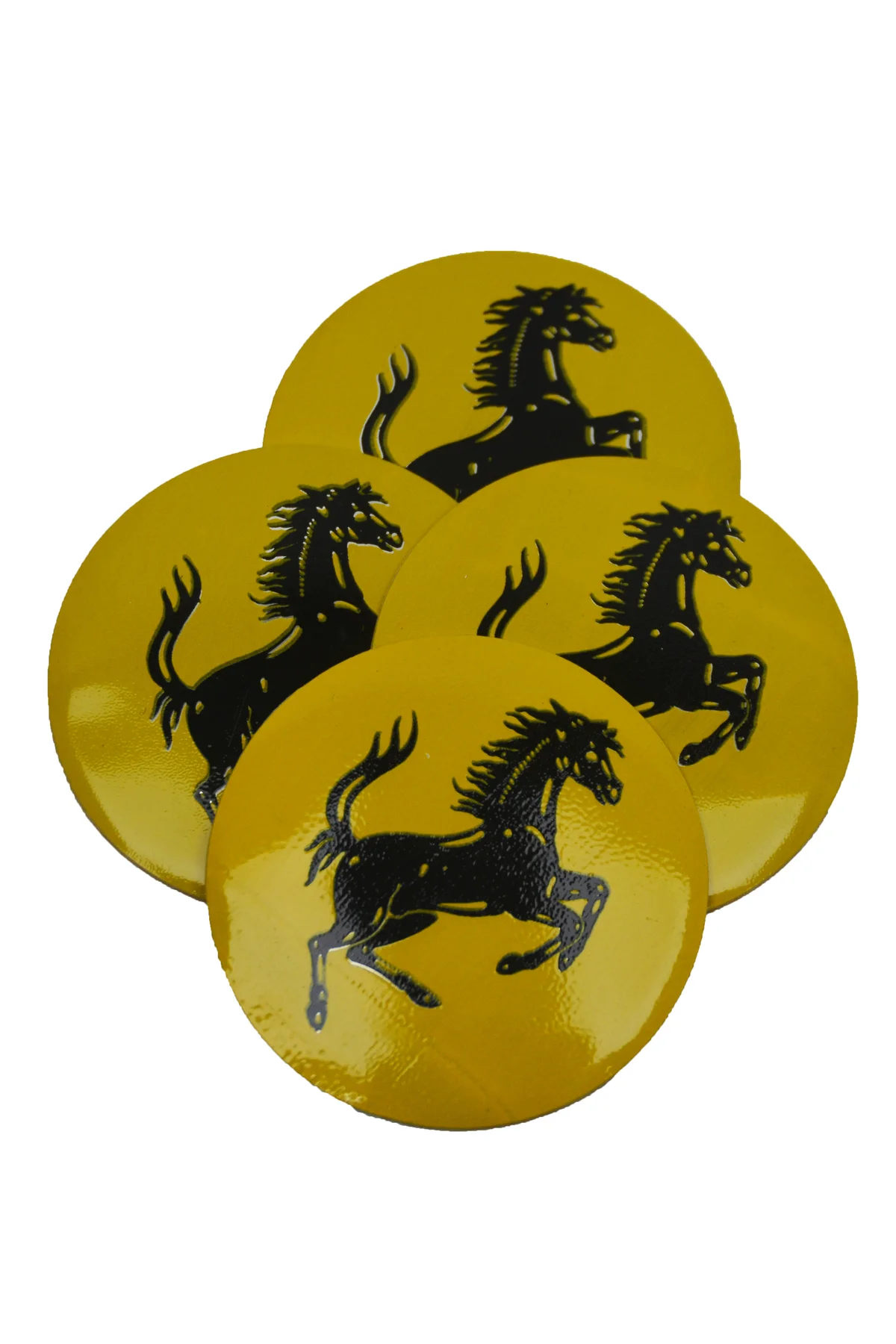 Jant Göbek Arma Ferrari Sticker 4'lü Set - OTOCİRİT Görsel 3