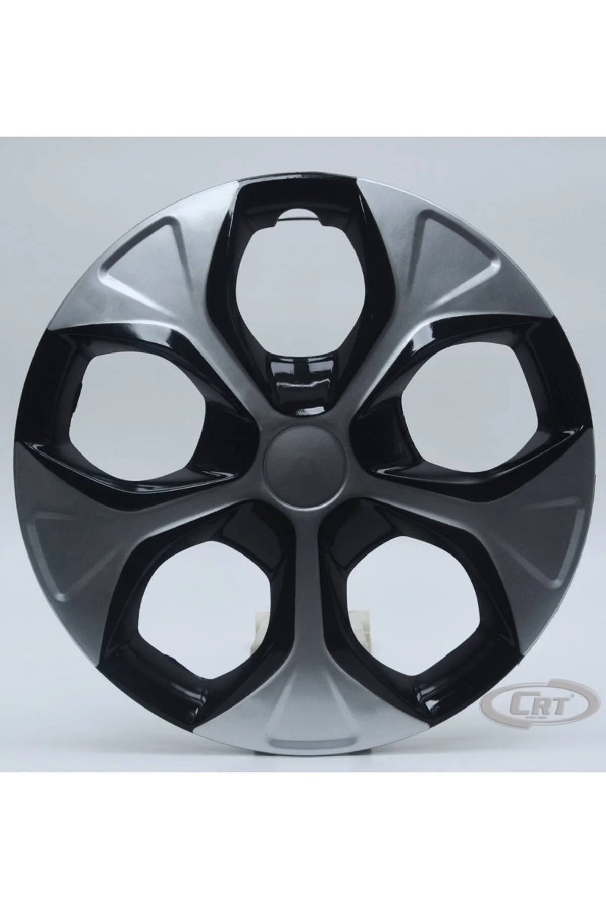 Jant Kapağı Siyah-gri Kırılmaz 12" Universal Model (amblem Hediyeli) (1 Adet)