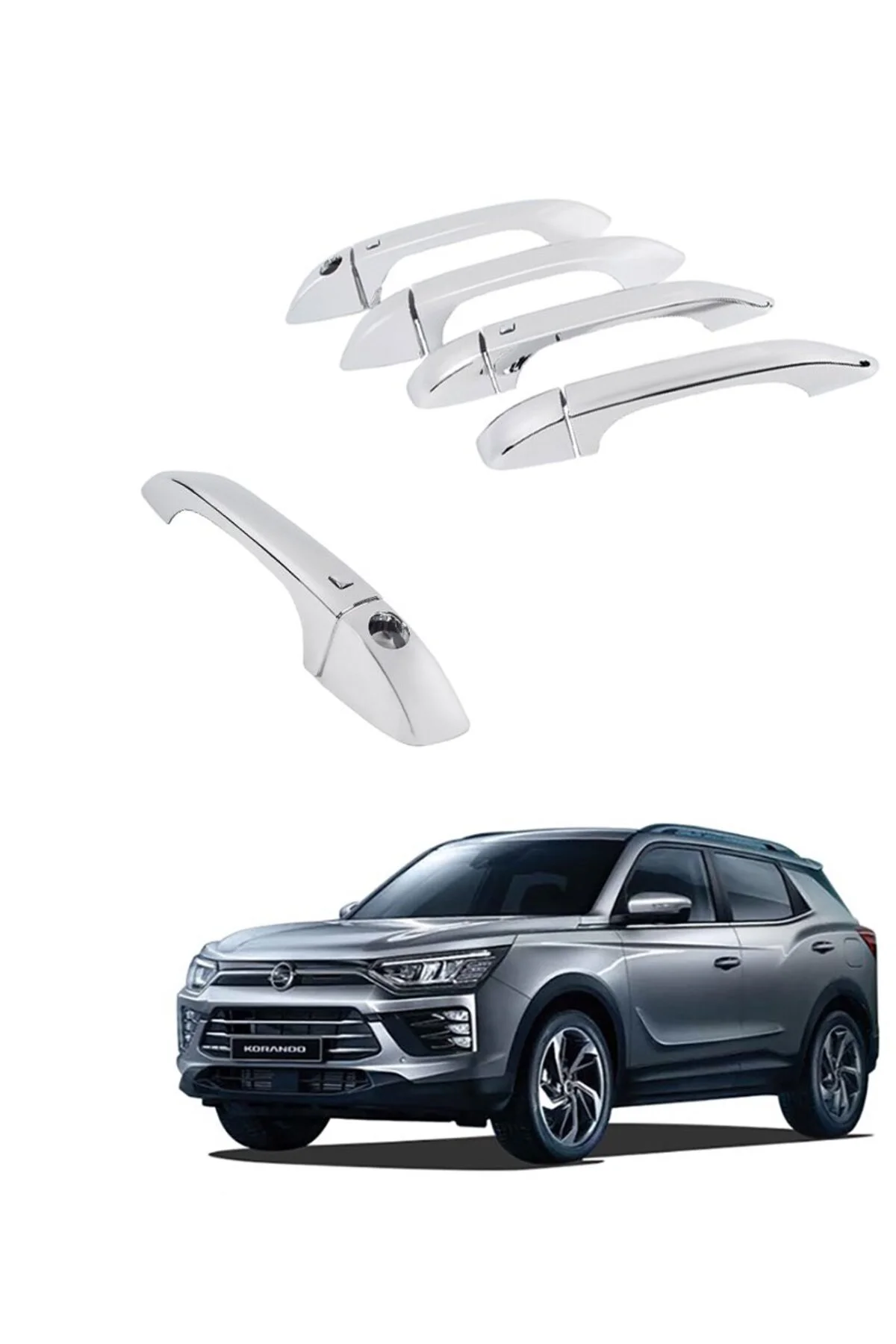 SsangYong Korando 2019 ve Sonrası Kapı Kolu ABS Kromu OEM (Made in Korea)