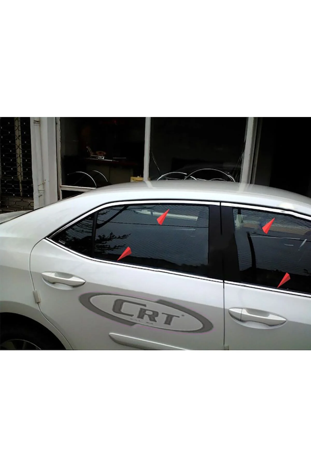 Toyota Corolla Uyumlu Krom Cam Çerçevesi Ithal 8 Parça (2013-2018 Modeller Arası) - Leader Görsel 5