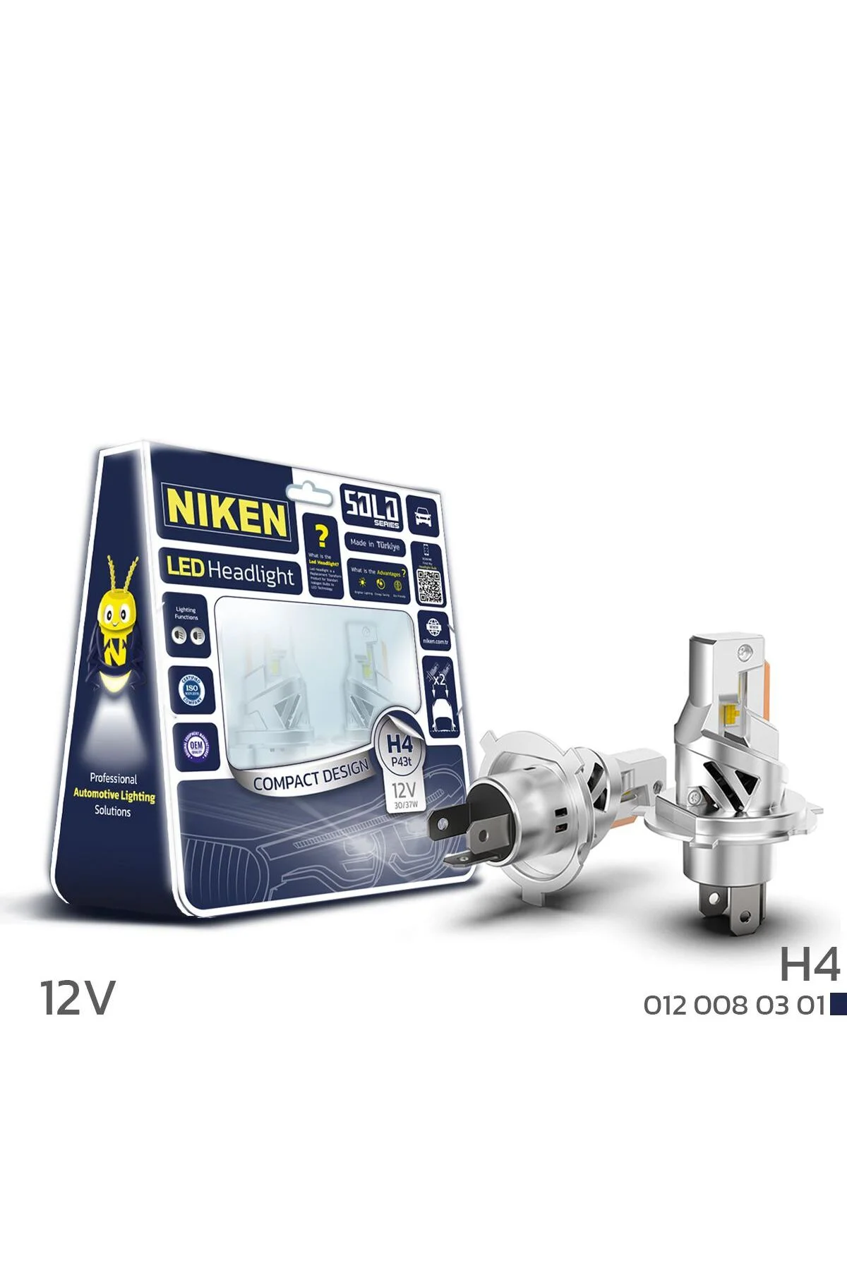 Led Xenon Solo Serisi H4 Led 12V (Takım Olarak)