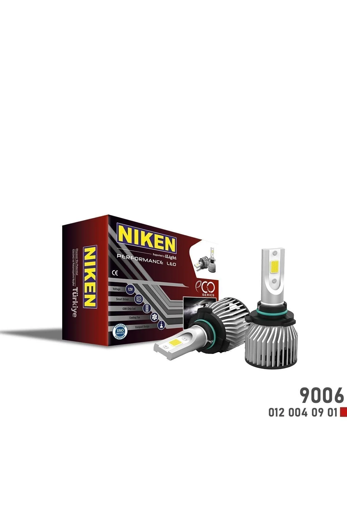 Eco Serisi 12.000 Lümen /h7 / H4 / H11 / H1 / H10 / 9005 / 9006 Led Xenon Far Ampulu - Niken Görsel 3