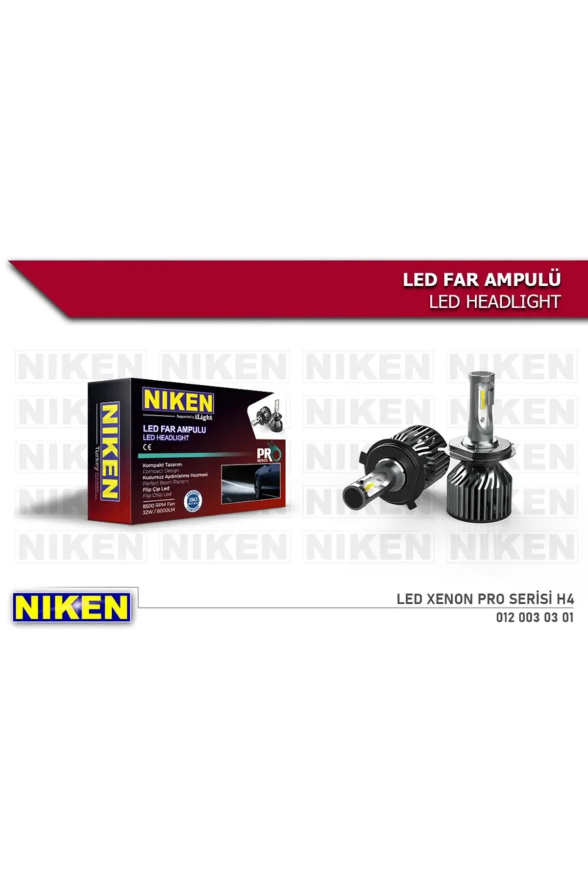 Xenon Pro Serisi H4 Led Far Ampul Şimşek Etki N6 - Niken Görsel 4