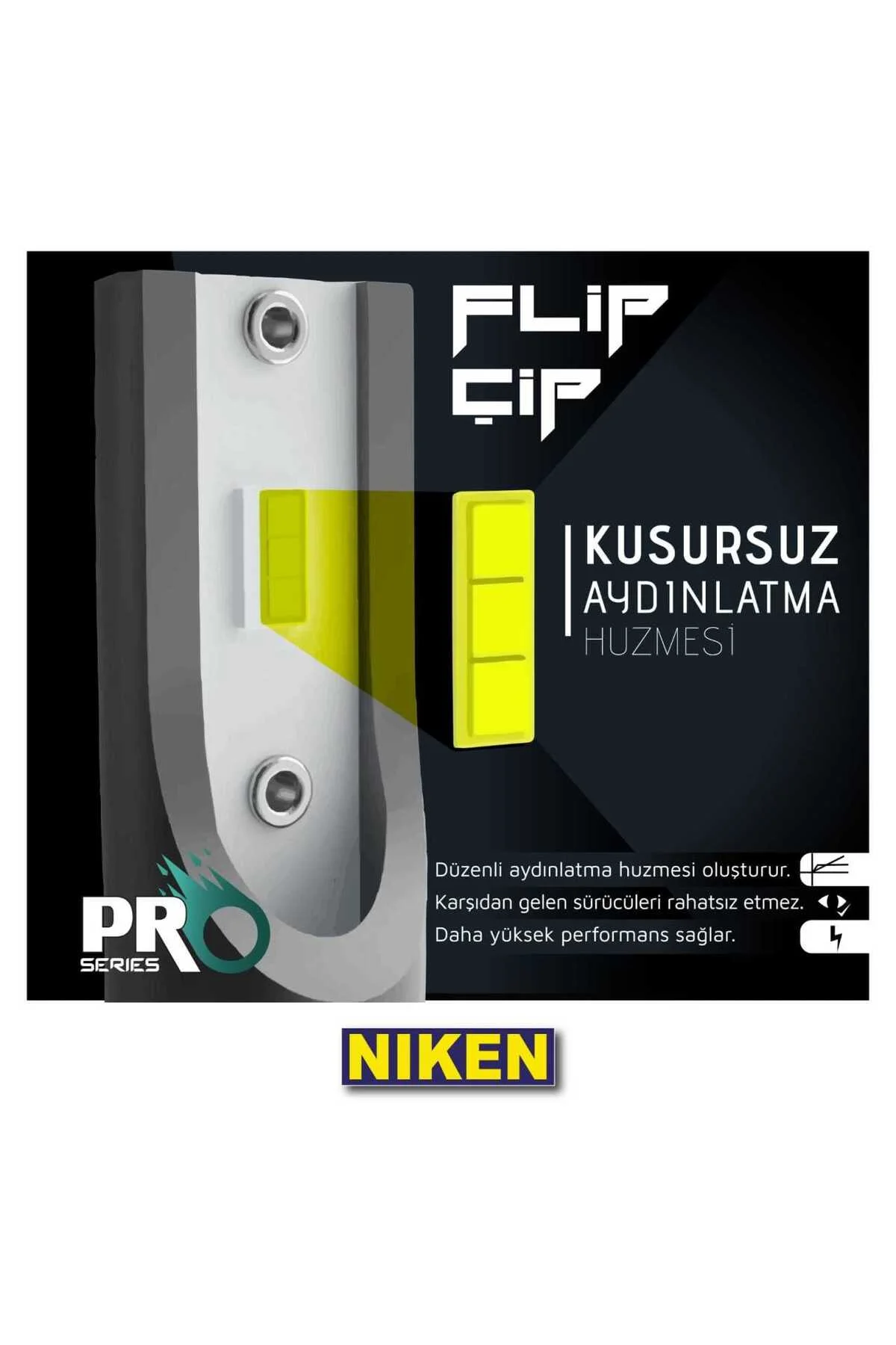H7 led xenon far aydınlatma seti şimşek etkili pro 6400lm - Niken Görsel 3