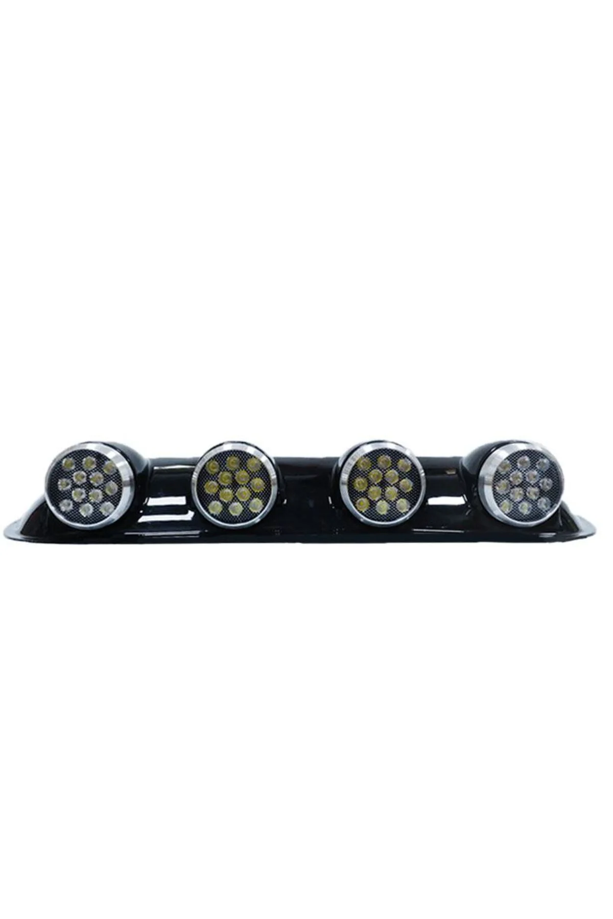 Off-Road Sis Lambası Yuvarlak Siyah 12x4 Led 12-24v (Set Olarak)