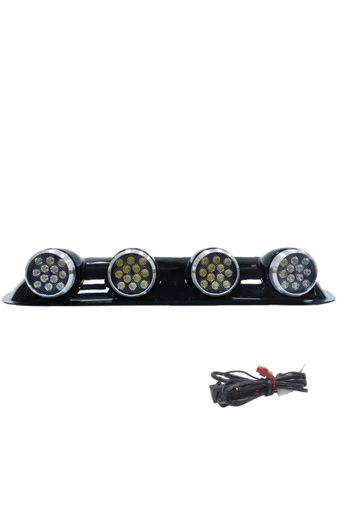 Off-Road Sis Lambası Yuvarlak Siyah 12x4 Led 12-24v (Set Olarak) - Space Görsel 3