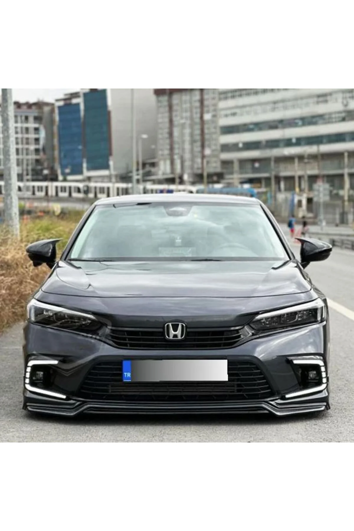 Honda Civic FE 2022 ve Sonrası Araca Özel Yarasa Ayna Kapağı Parlak Siyah - OTOCİRİT Görsel 3