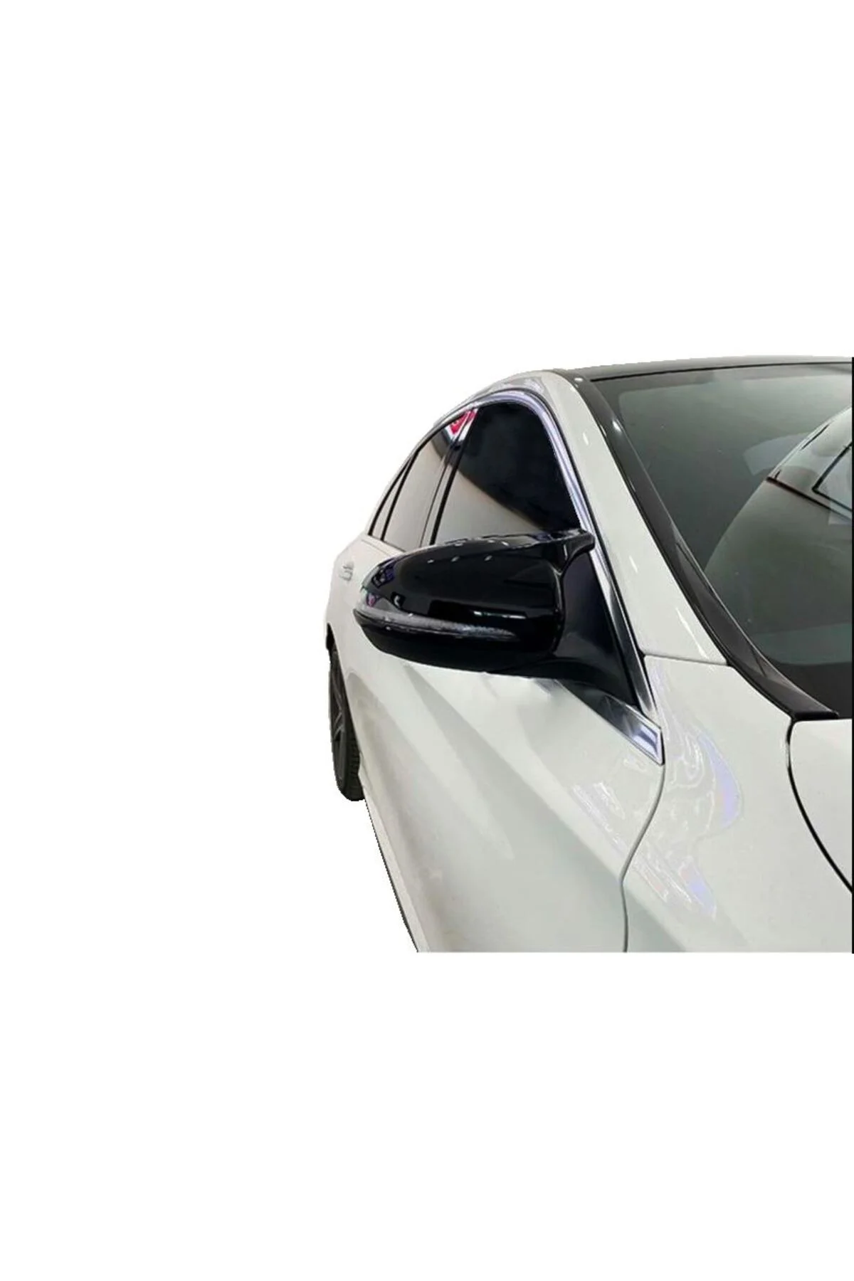 Mercedes C Serisi W205 2014-2020 Arası Araca Özel Yarasa Ayna Kapağı Parlak Siyah - OTOCİRİT Görsel 4