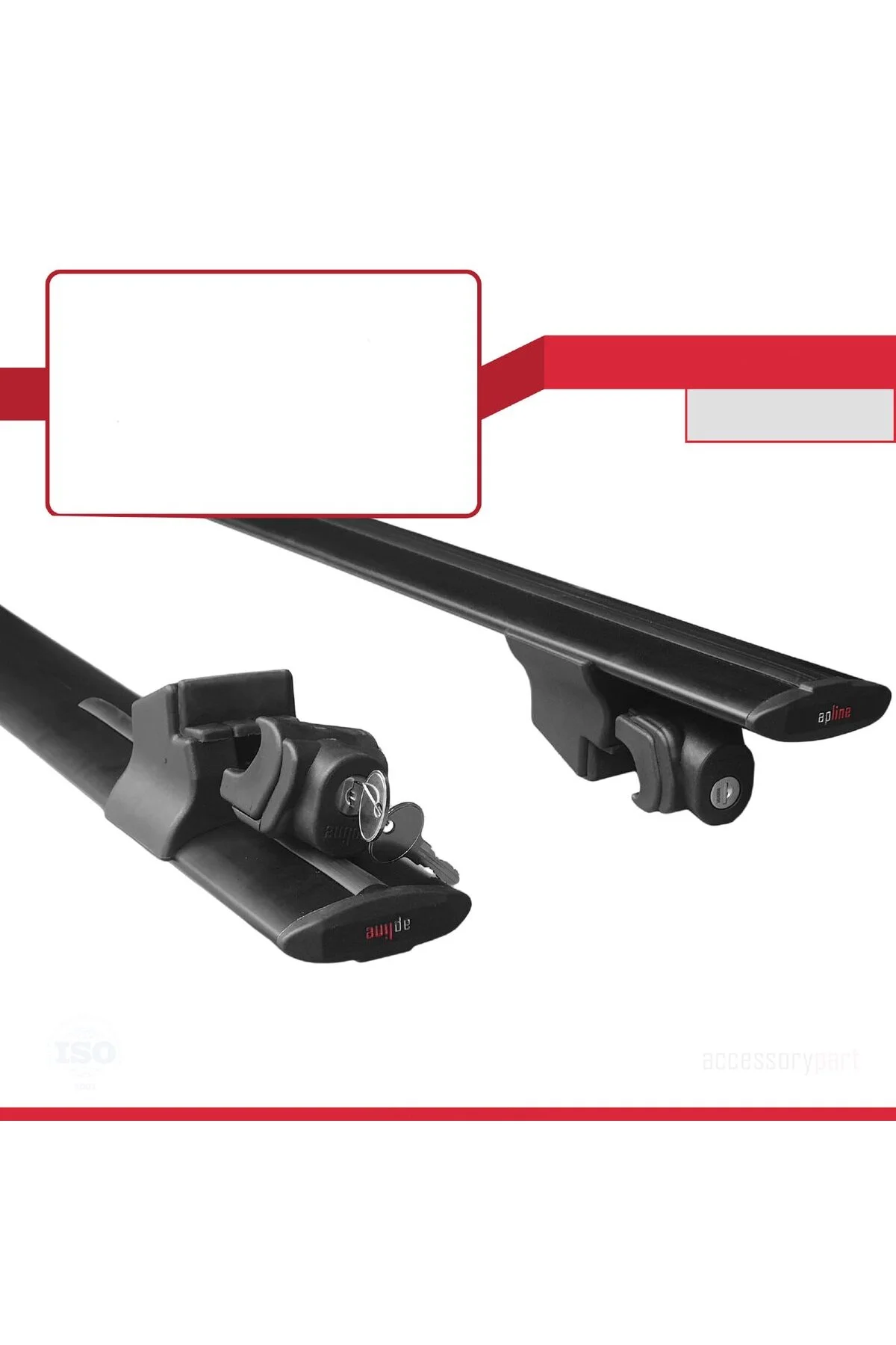 Ara Atkı Tavan Barı Hook Model 140cm Siyah (2 Adet) - apline Görsel 4