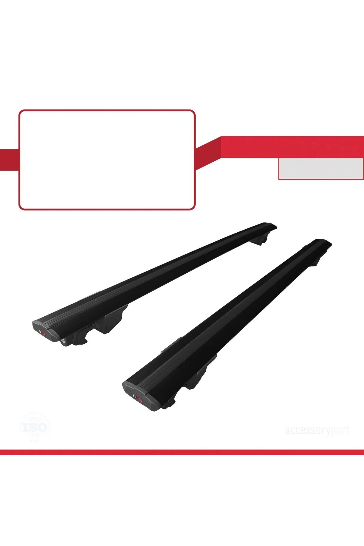 Ara Atkı Tavan Barı Hook Model 140cm Siyah (2 Adet) - apline Görsel 2