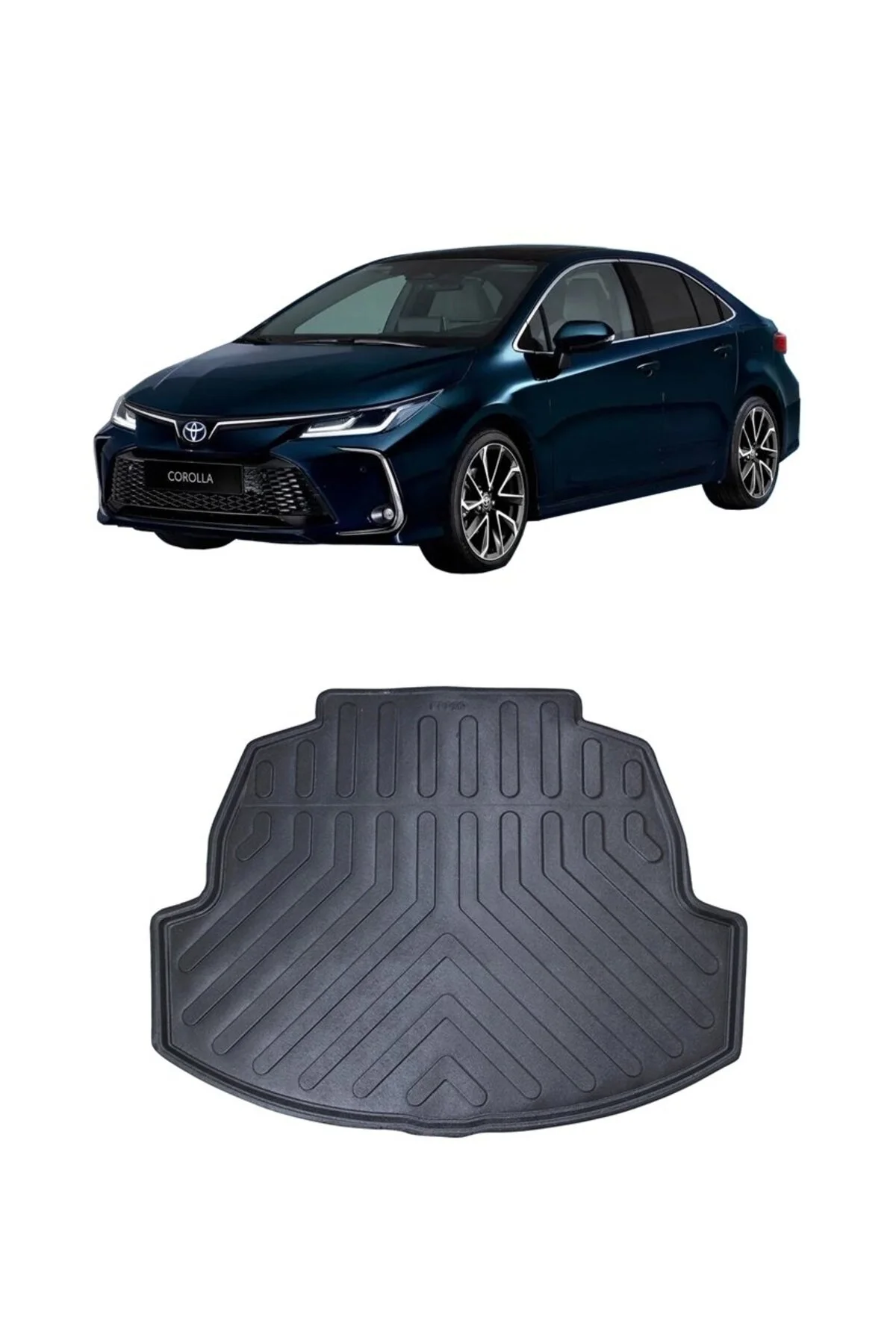Toyota Corolla Sedan 2018-2024 Arası 3D Bagaj Havuzu