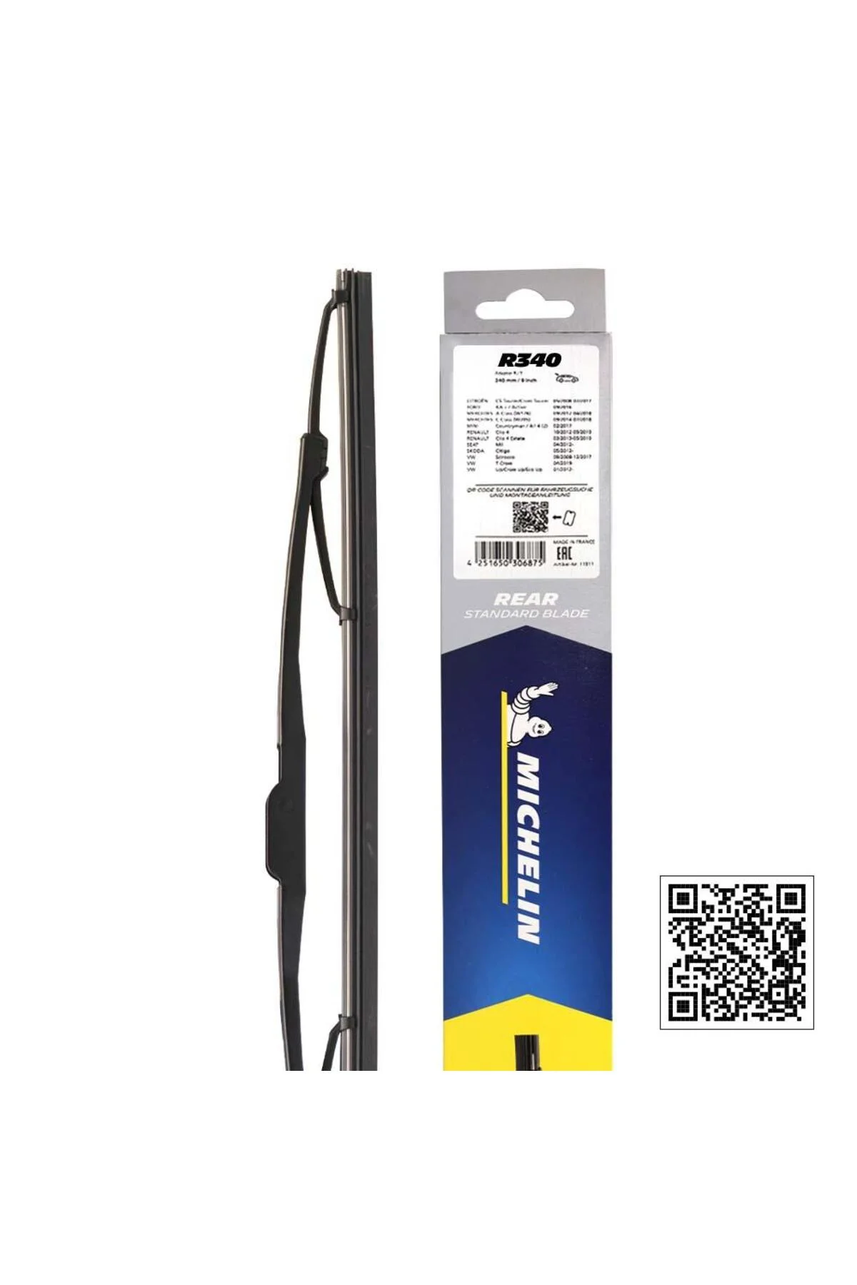 Seat Altea 2004-2008 Arası Rainforce™ 34CM 1 Adet Telli Arka Silecek - Michelin Görsel 6