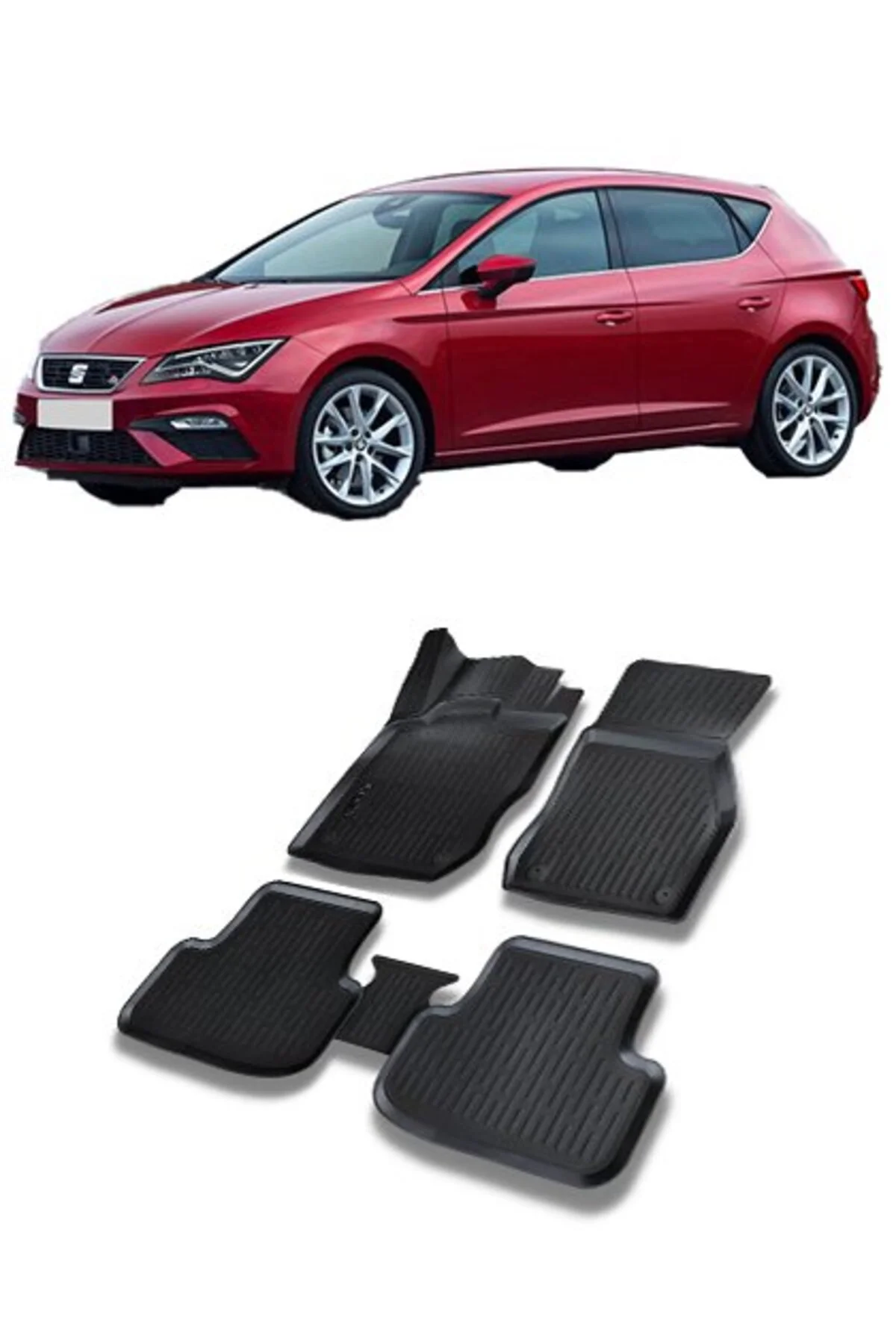 Seat Leon (MK3) 2013-2021 Arası 3d Havuzlu Araca Özel Paspas Takımı