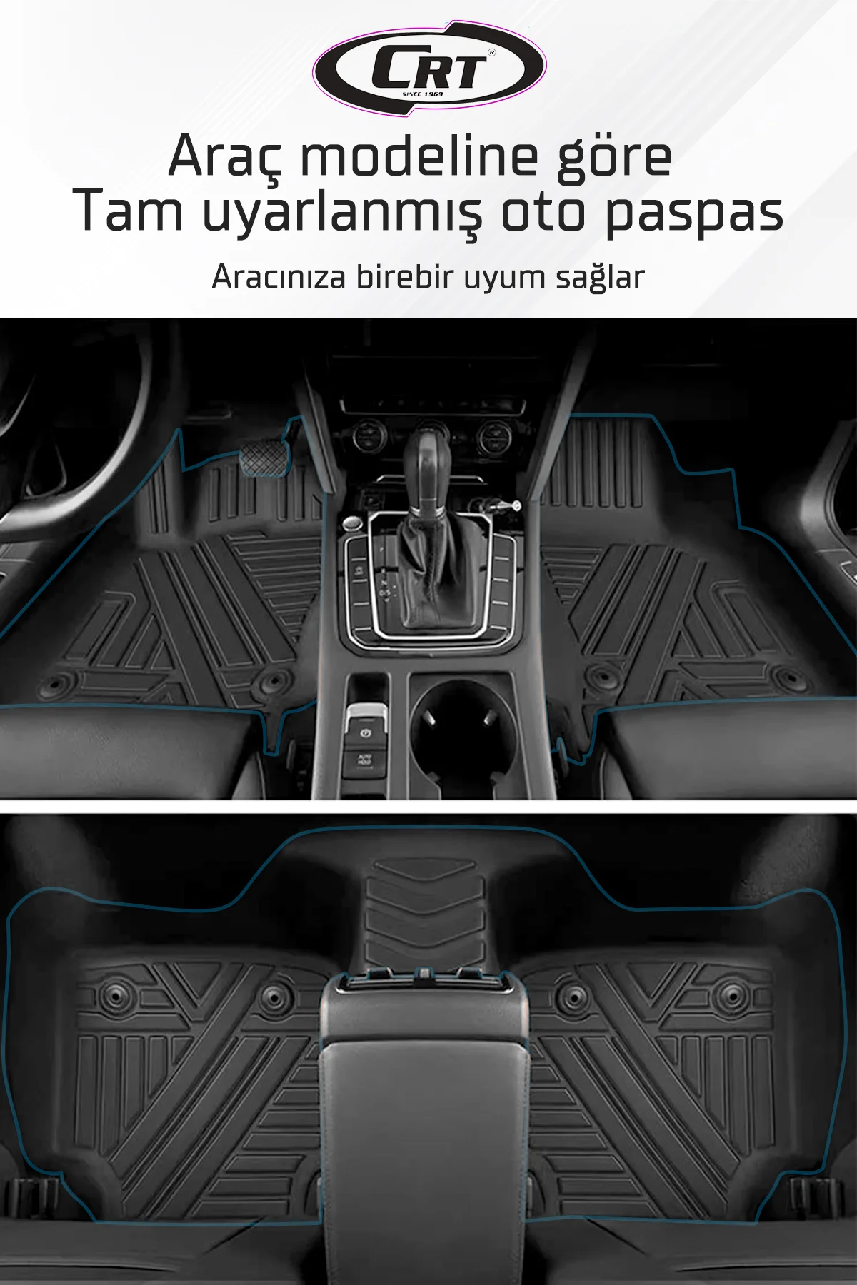 TESLA MODEL 3 7D Havuzlu Paspas - crt Görsel 4