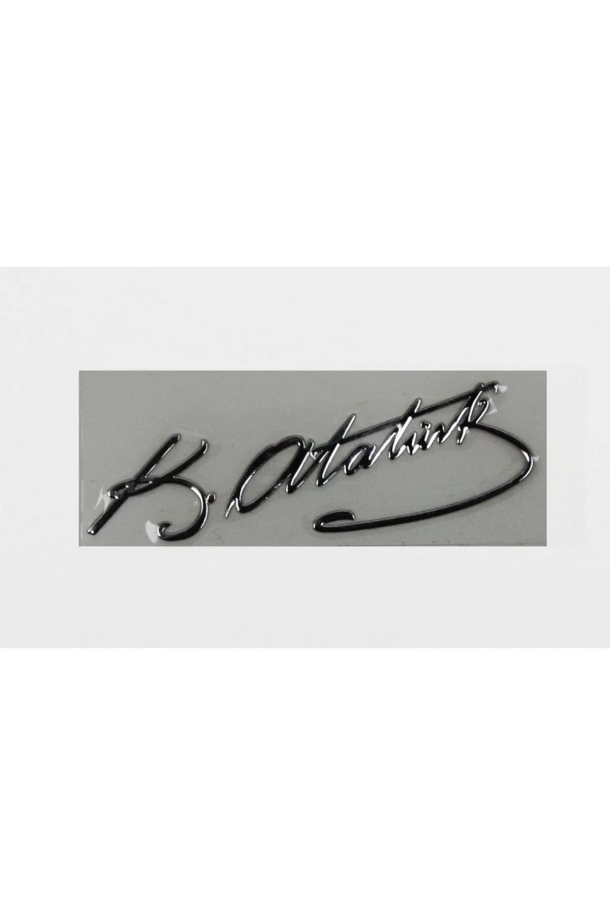 Metal Yazı 8x2cm Atatürk İmzası