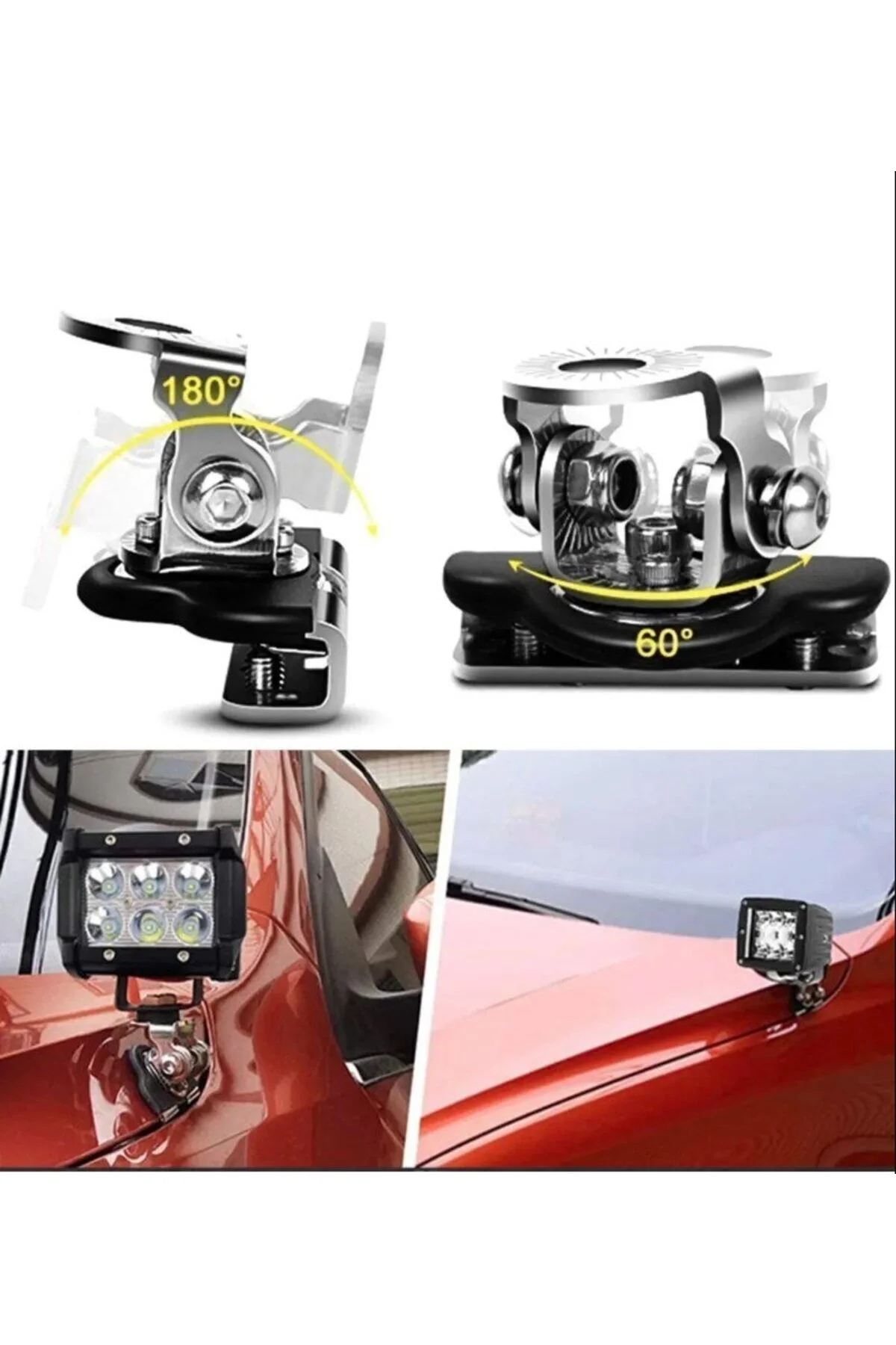 Kaput Üstü Off-Road Led Montaj Ayağı (2 Adet) - crt Görsel 4
