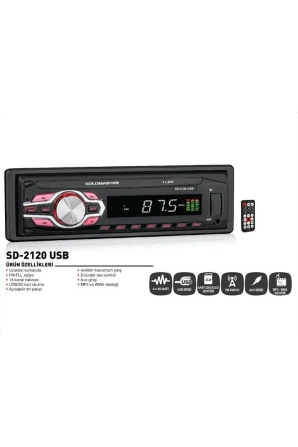 GOLDMASTER SD-2120 USB Oto Teyp