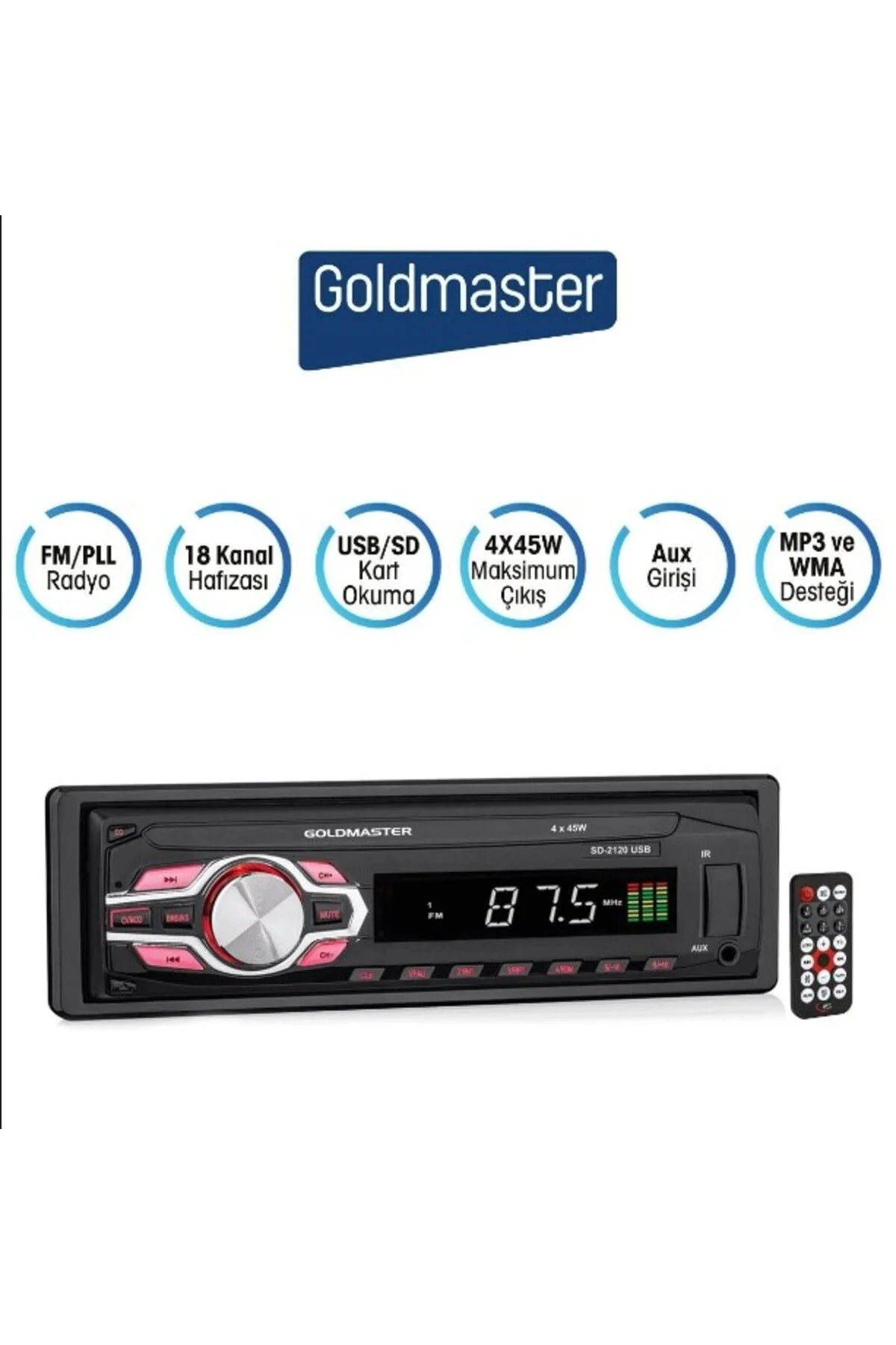 GOLDMASTER SD-2120 USB Oto Teyp - OTOCİRİT Görsel 3