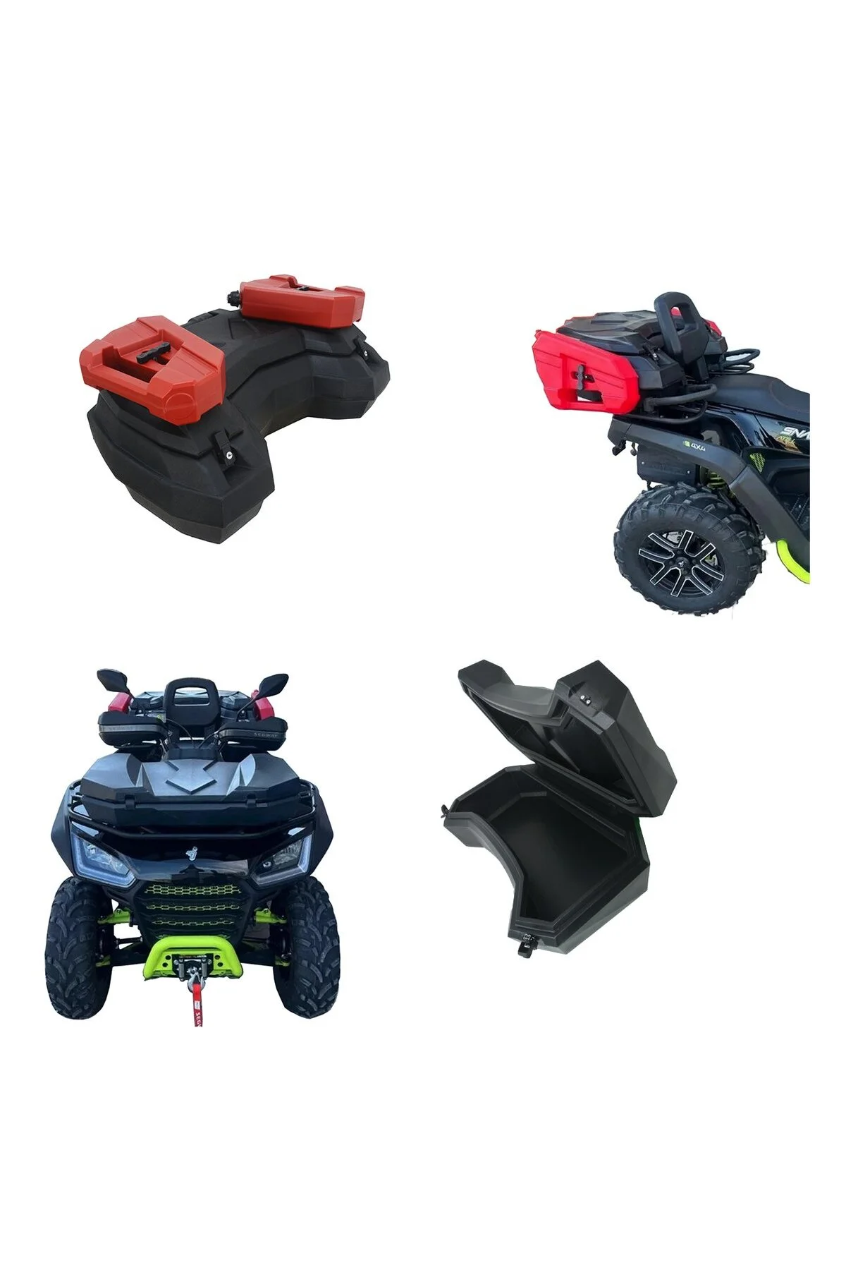 ATV Çantası Ön-Arka Set 105lt. Çift Benzin Bidonlu &amp; 50lt. Ön Diamond Model Çanta - crt Görsel 6