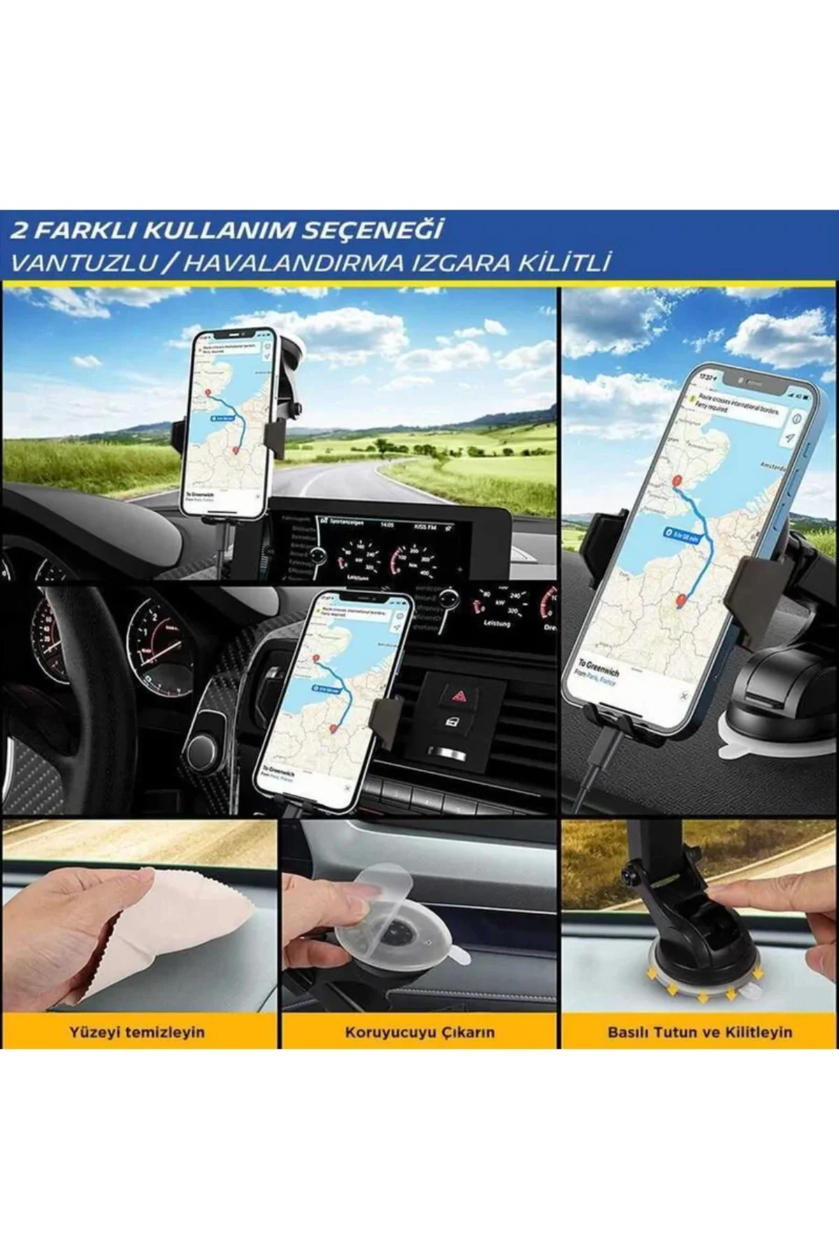 Wireless Telefon Şarj Cihazı Ve Dokunmatik Akıllı Telefon Tutucu - Michelin Görsel 2