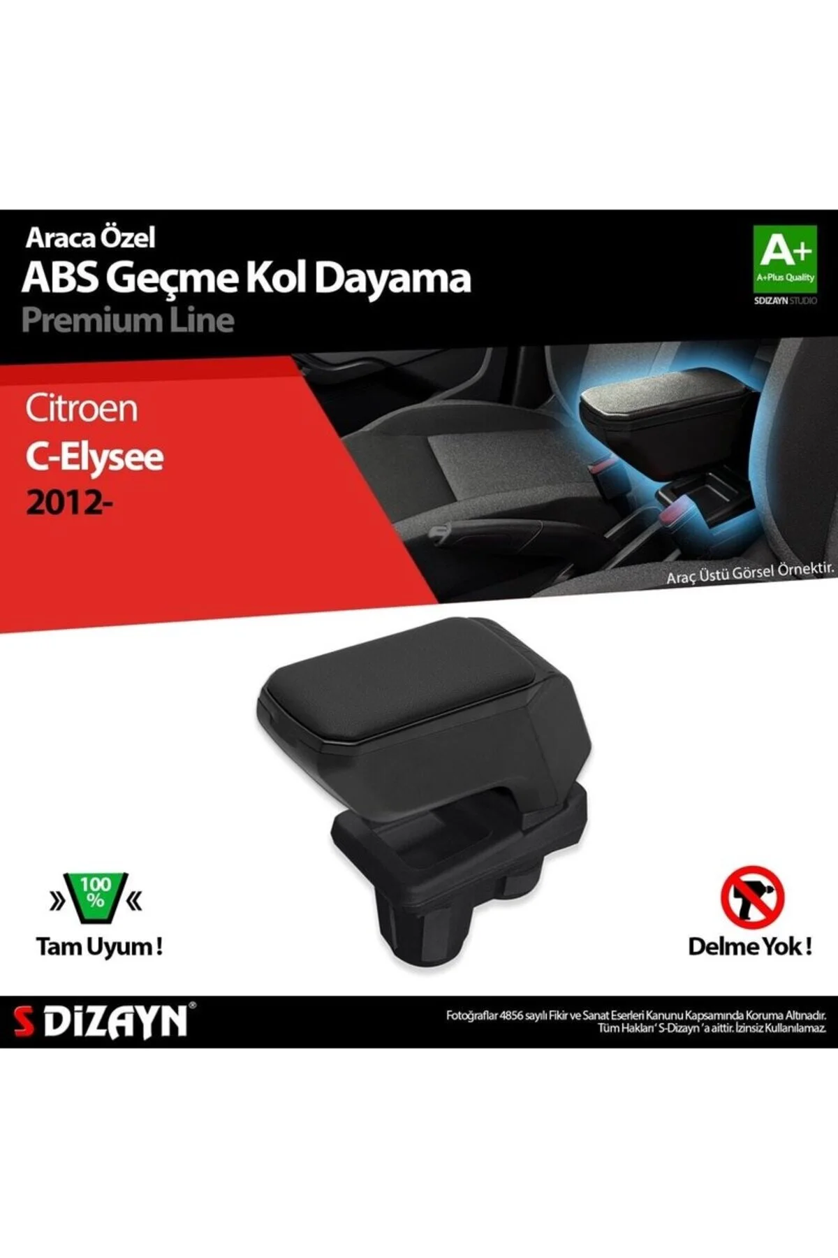 S-dizayn Dacia Duster 2010-2017 Kol Dayama Kolçak Geçmeli Abs Siyah